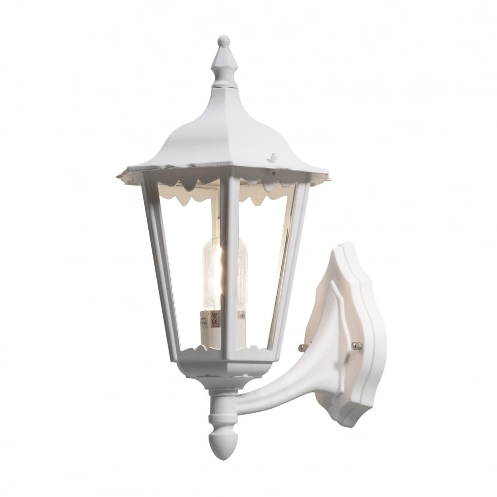 Konstsmide Firenze 45cm Up Wall Light - Matt White