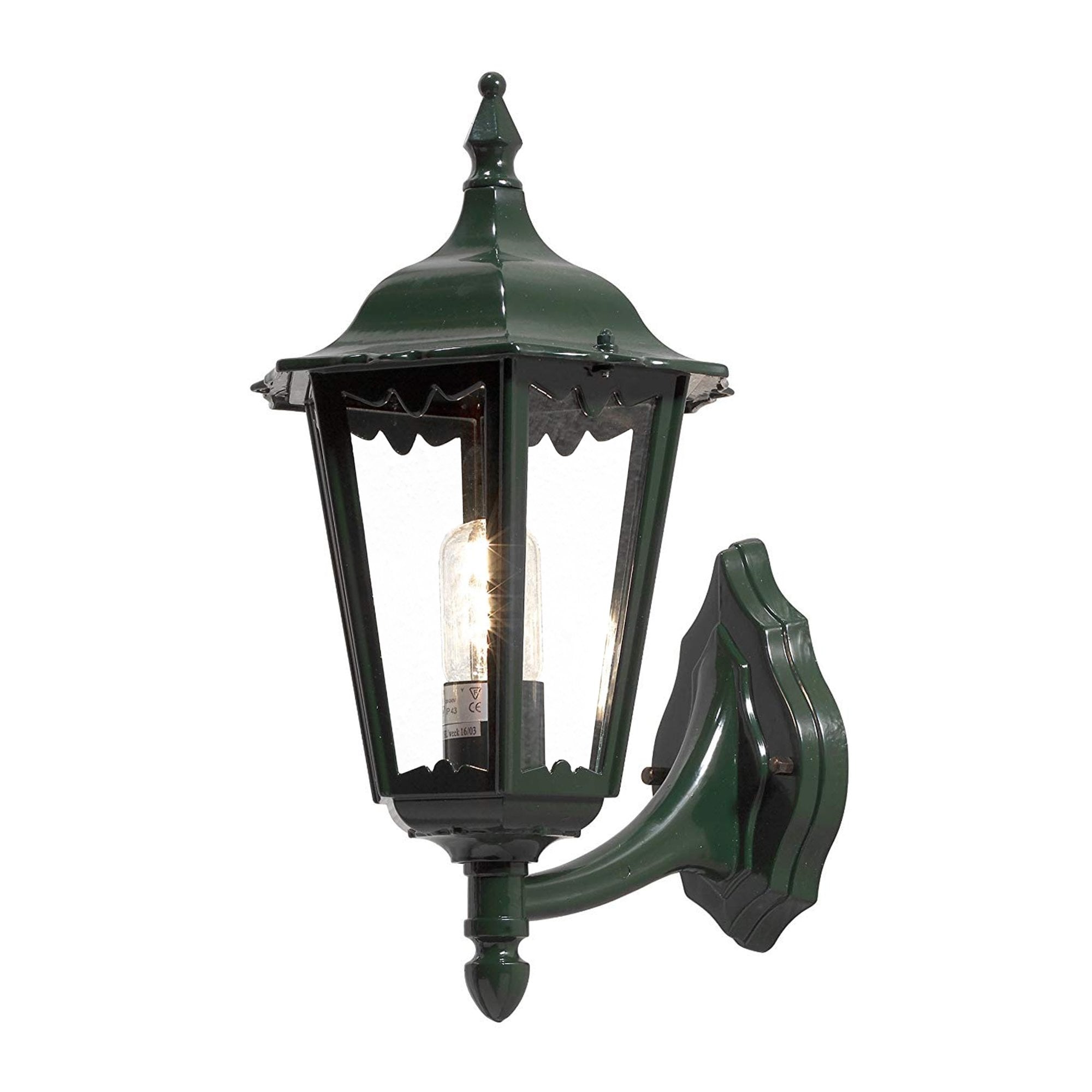 Konstsmide Firenze 45cm Up Wall Light - Green