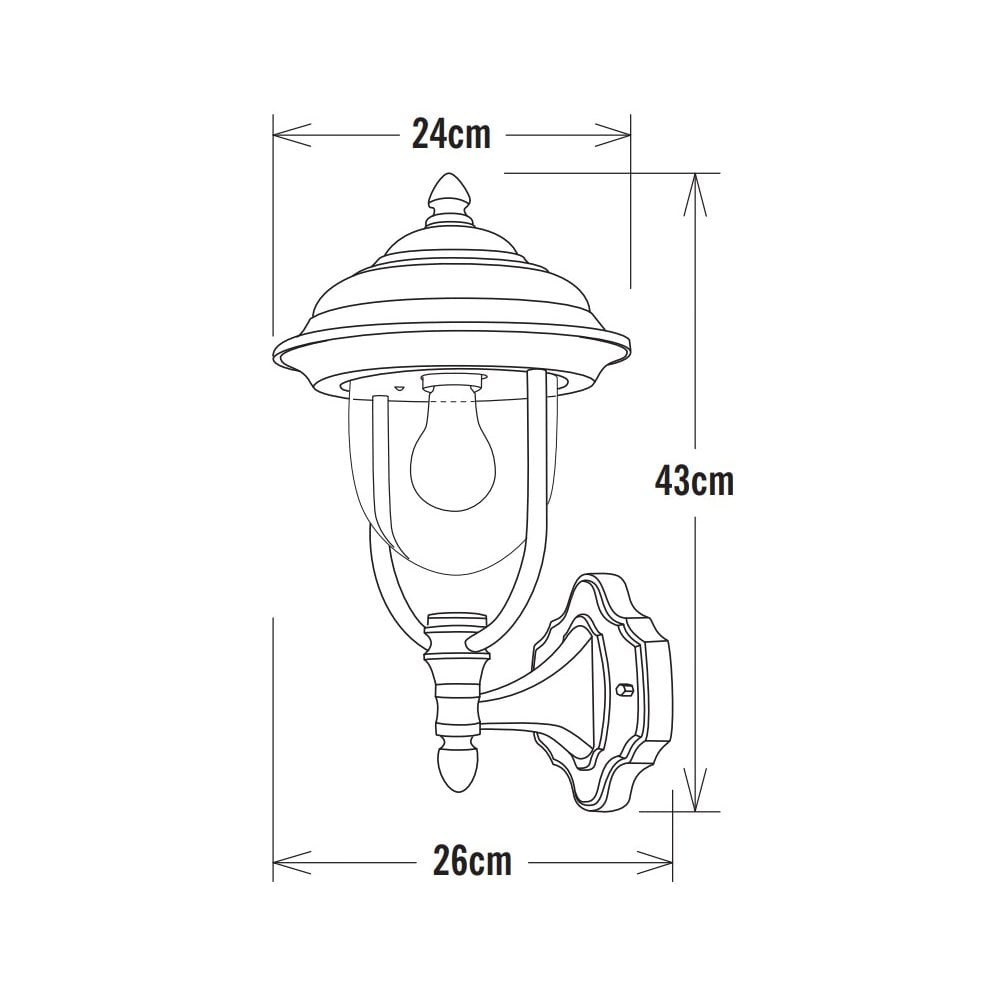 Konstsmide Parma Up Wall Light - Matt White