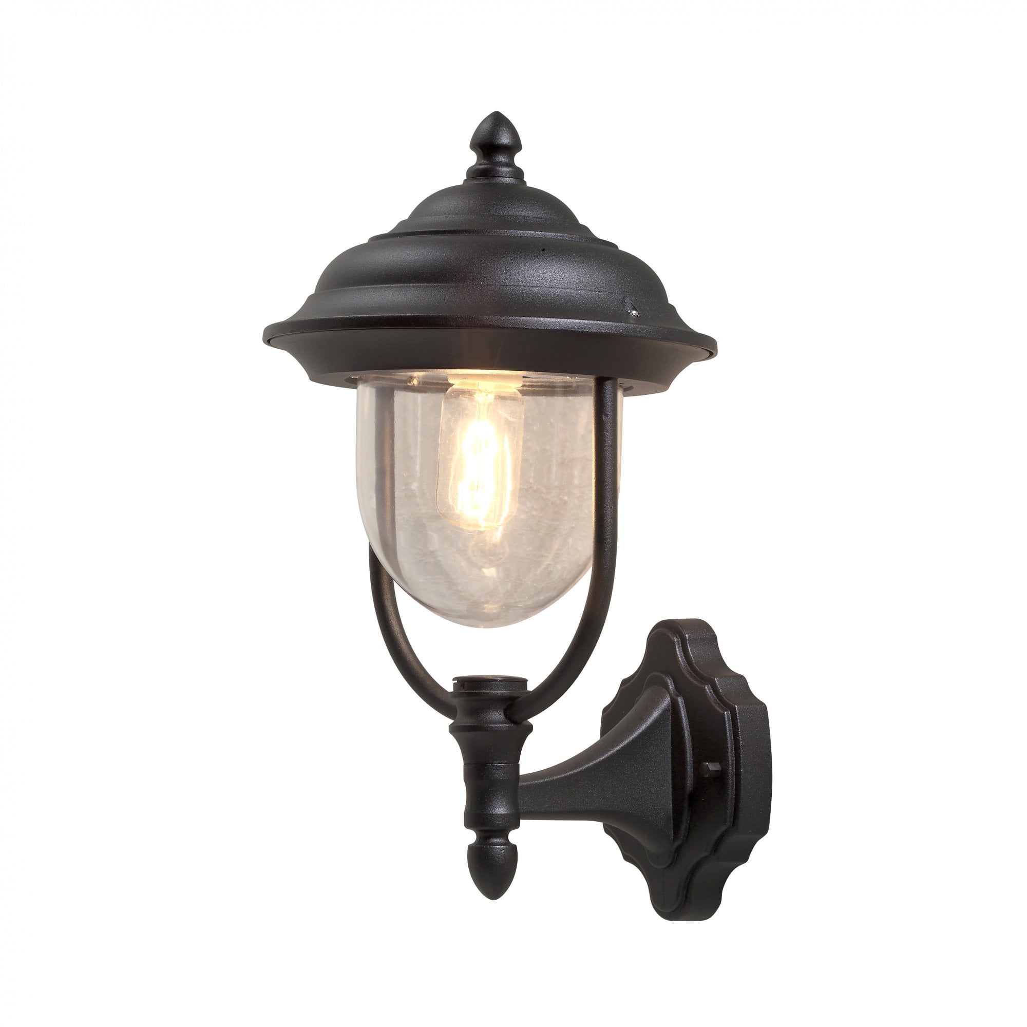 Konstsmide Parma Up Wall Light - Matt Black