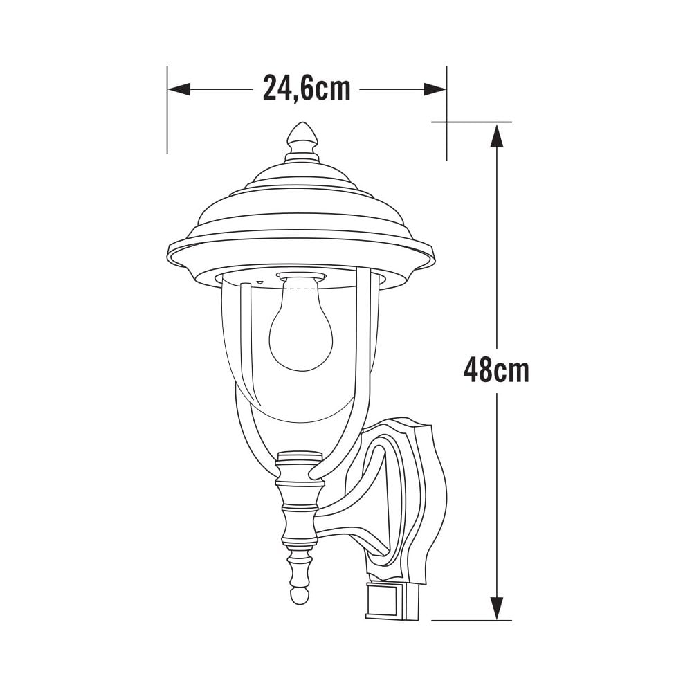 Konstsmide Parma Up Wall Light With PIR - Matt White