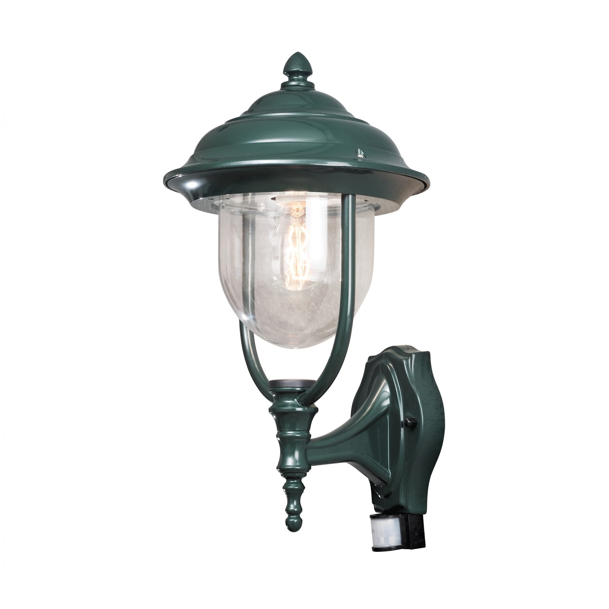 Konstsmide Parma Up Wall Light With PIR - Green