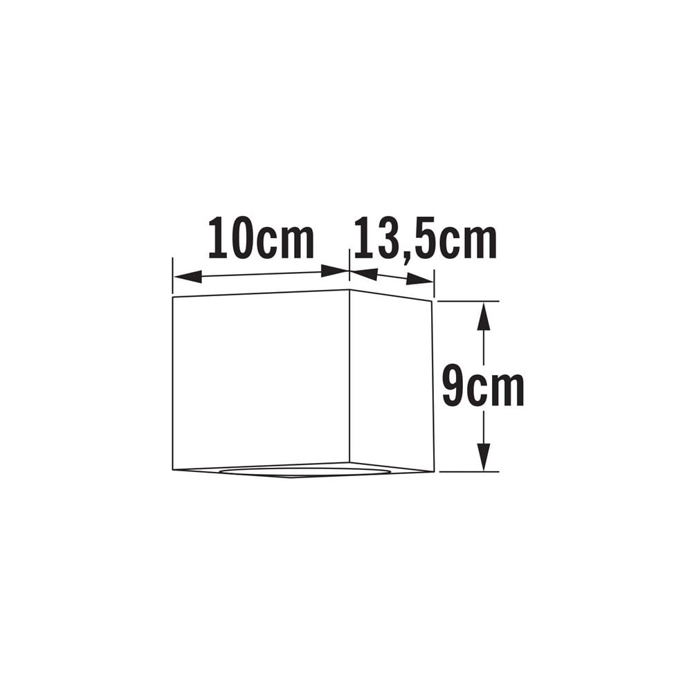 Konstsmide Modena Square Wall Light - Matt White