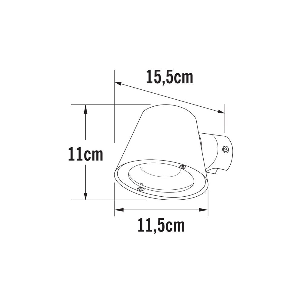 Konstsmide Trieste Wall Light - Galvanised Steel