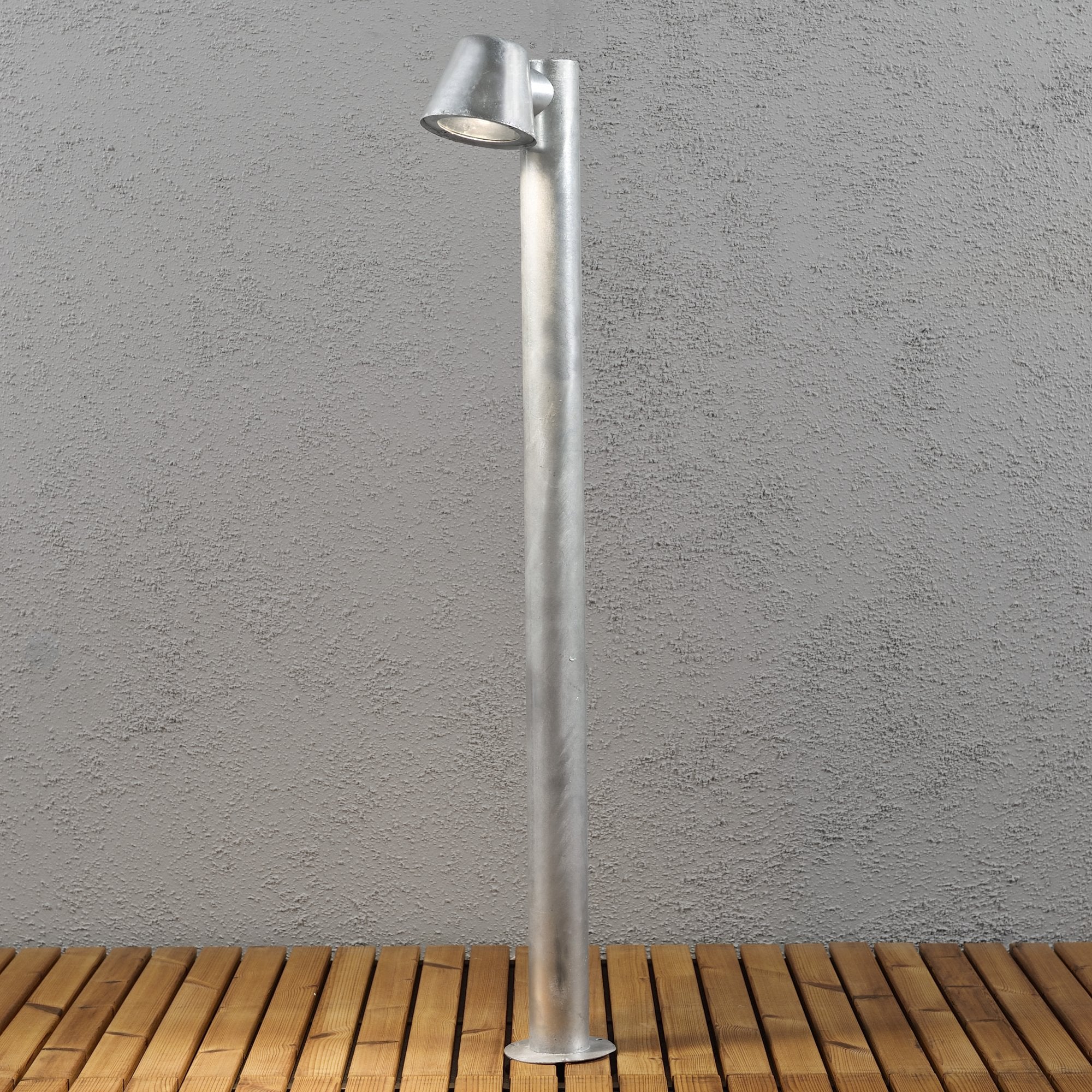 Konstsmide Trieste Short Post Light - Galvanized