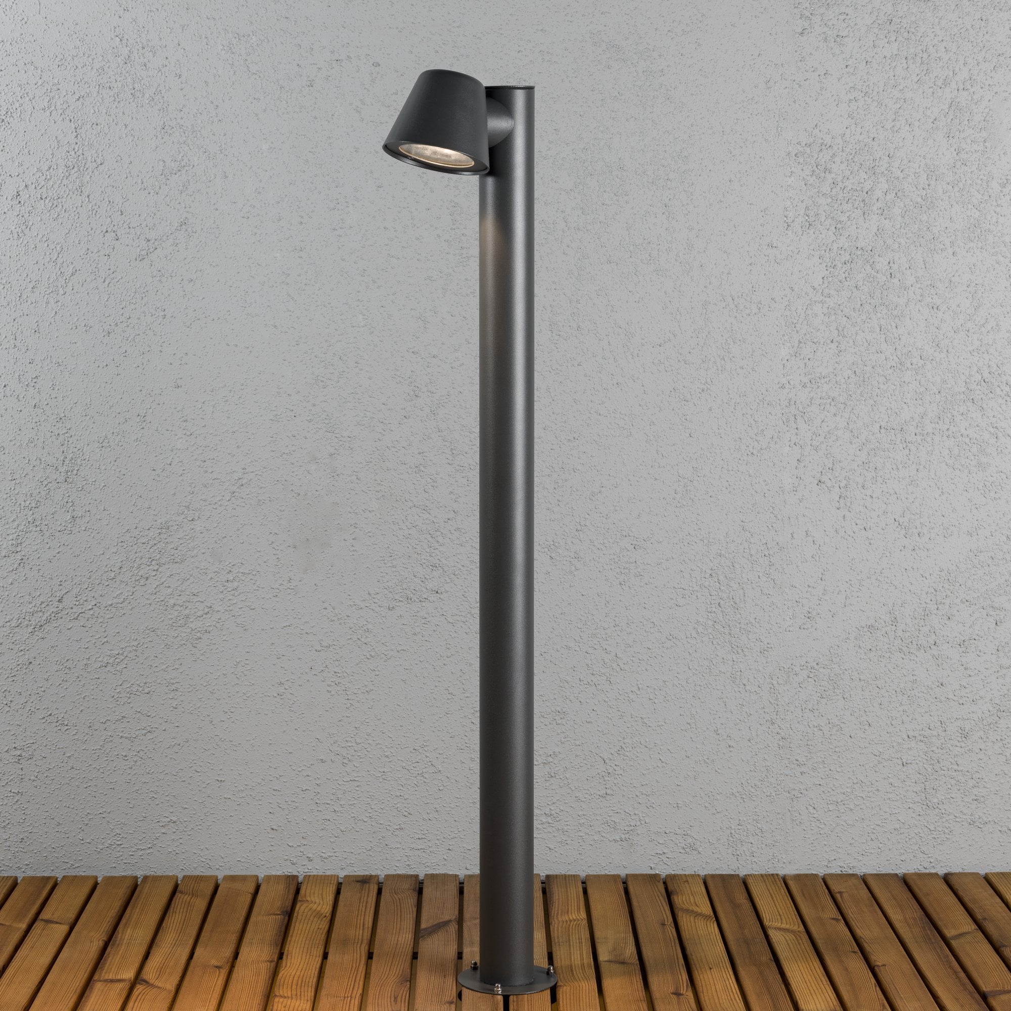 Konstsmide Trieste Short Post Light - Anthracite