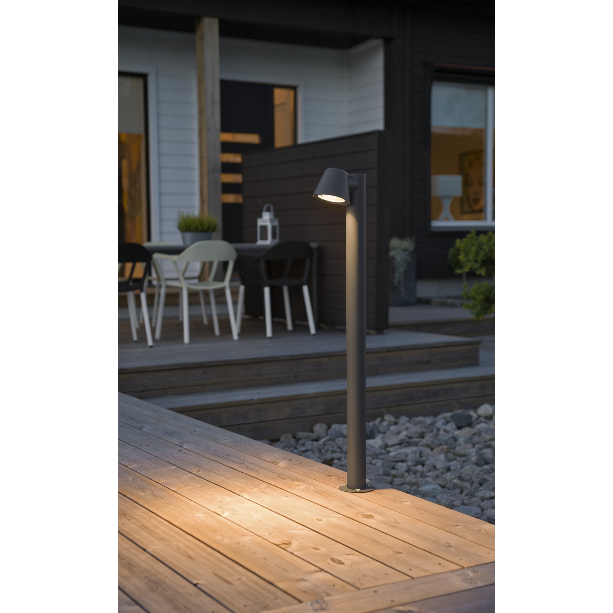 Konstsmide Trieste Short Post Light - Anthracite