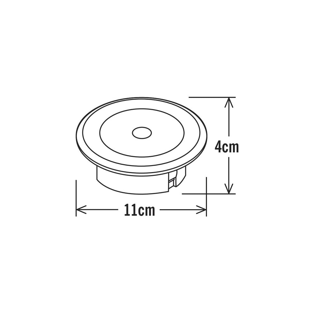 Konstsmide Single LED Solar Ground Spot - Stainless Steel