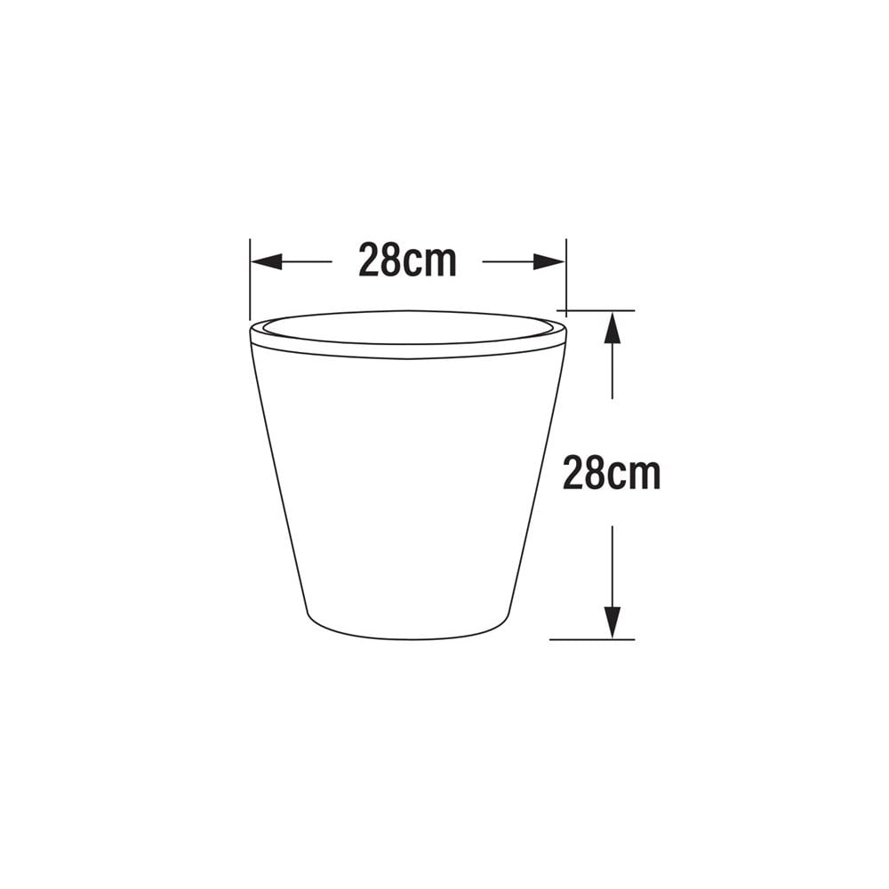 Konstsmide Assisi Small Plant Pot LED Table Light - White