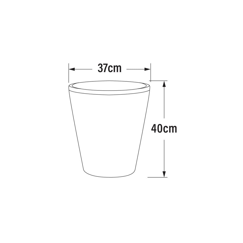 Konstsmide Assisi Large Plant Pot LED Table Light - White