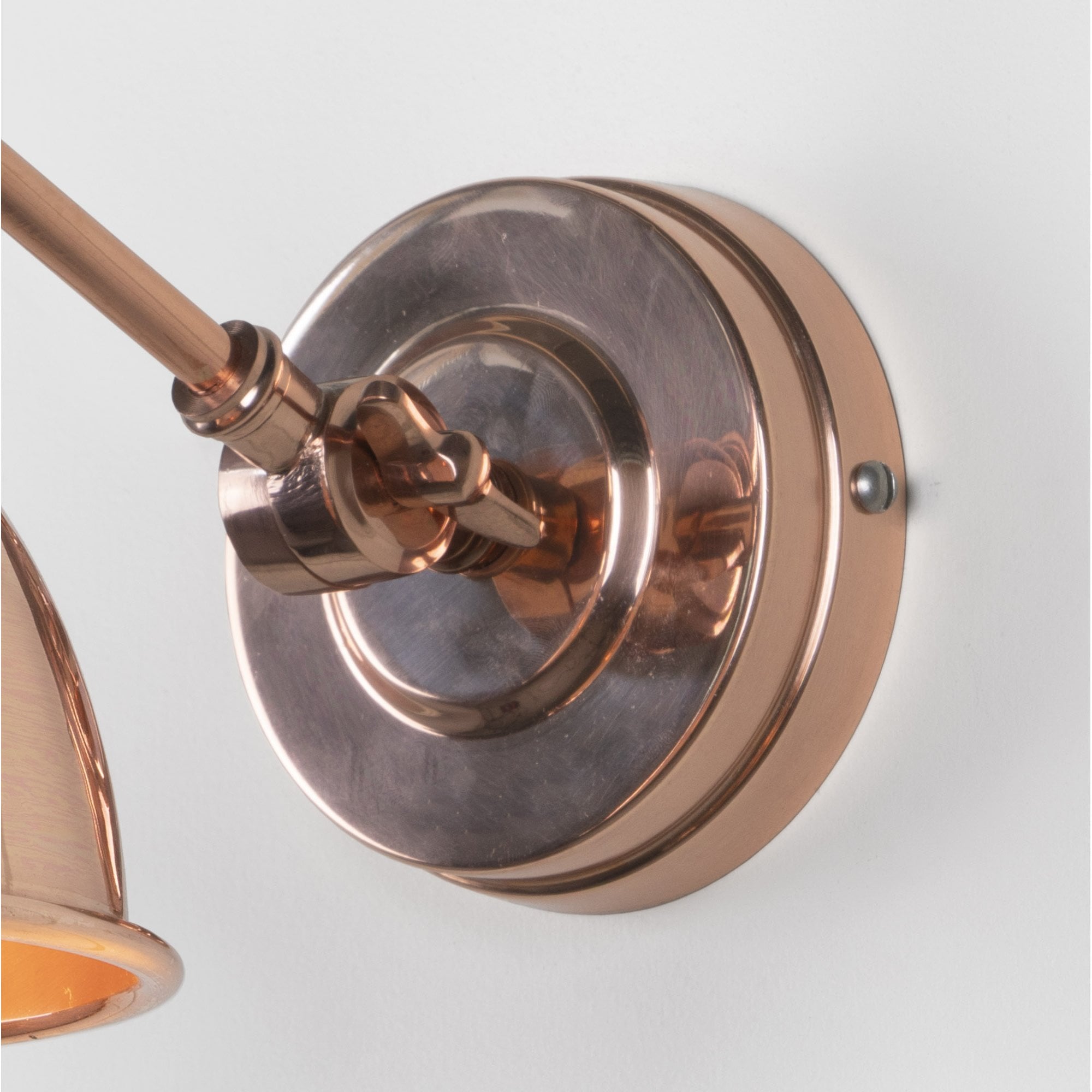 From The Anvil Smooth Copper Brindley Wall Light