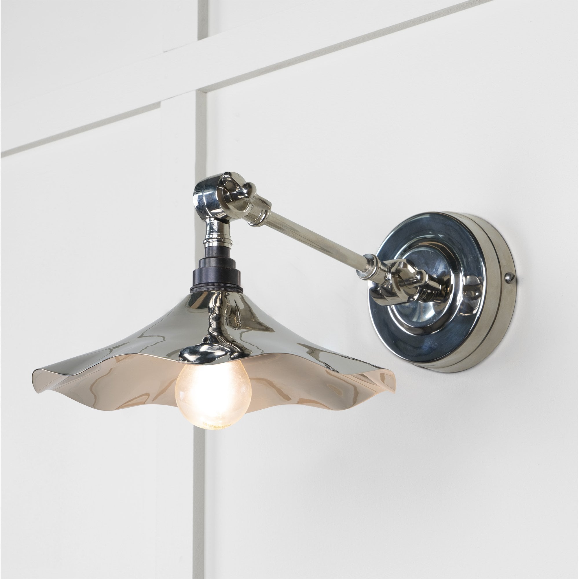 From The Anvil Smooth Nickel Flora Wall Light