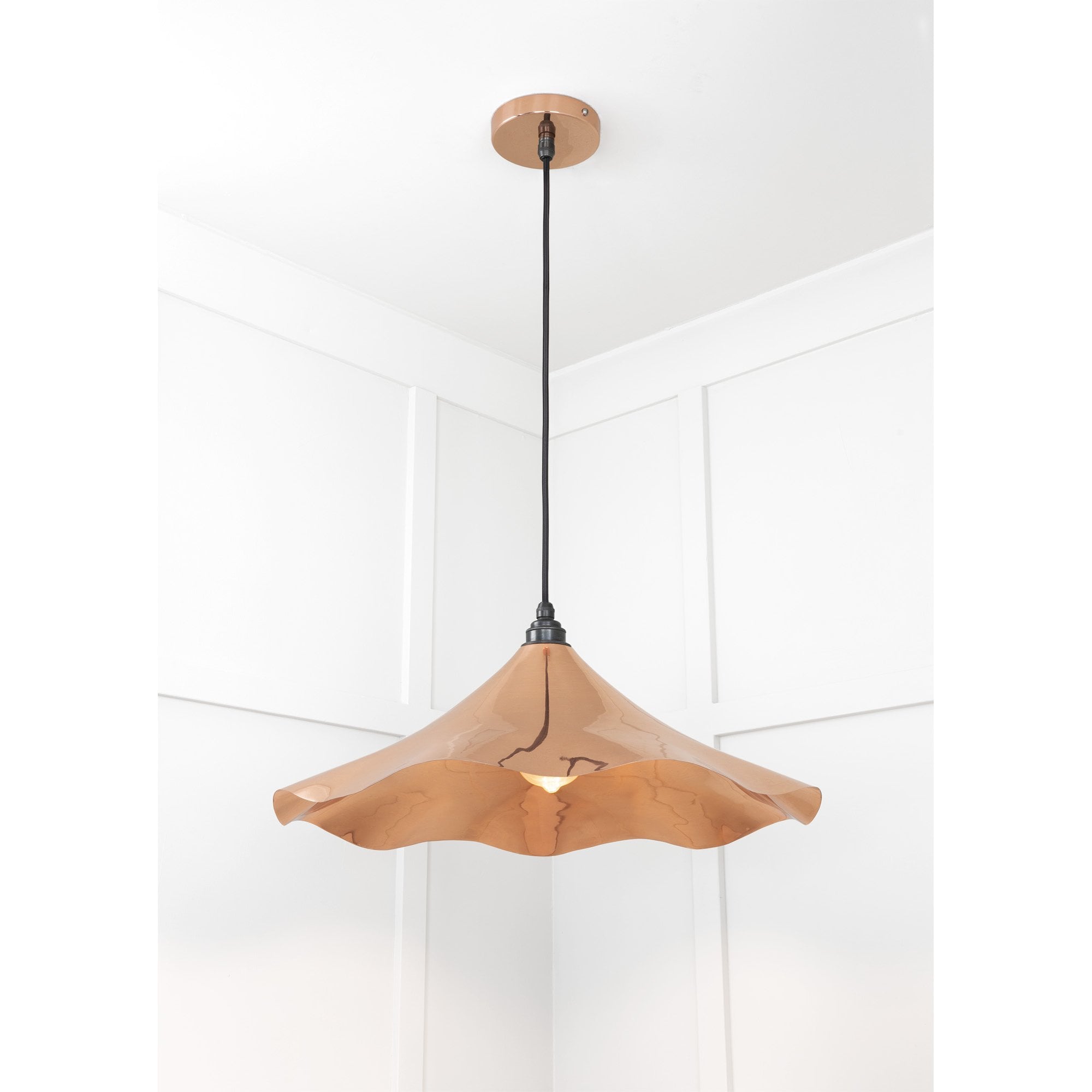 From The Anvil Smooth Copper Flora Pendant