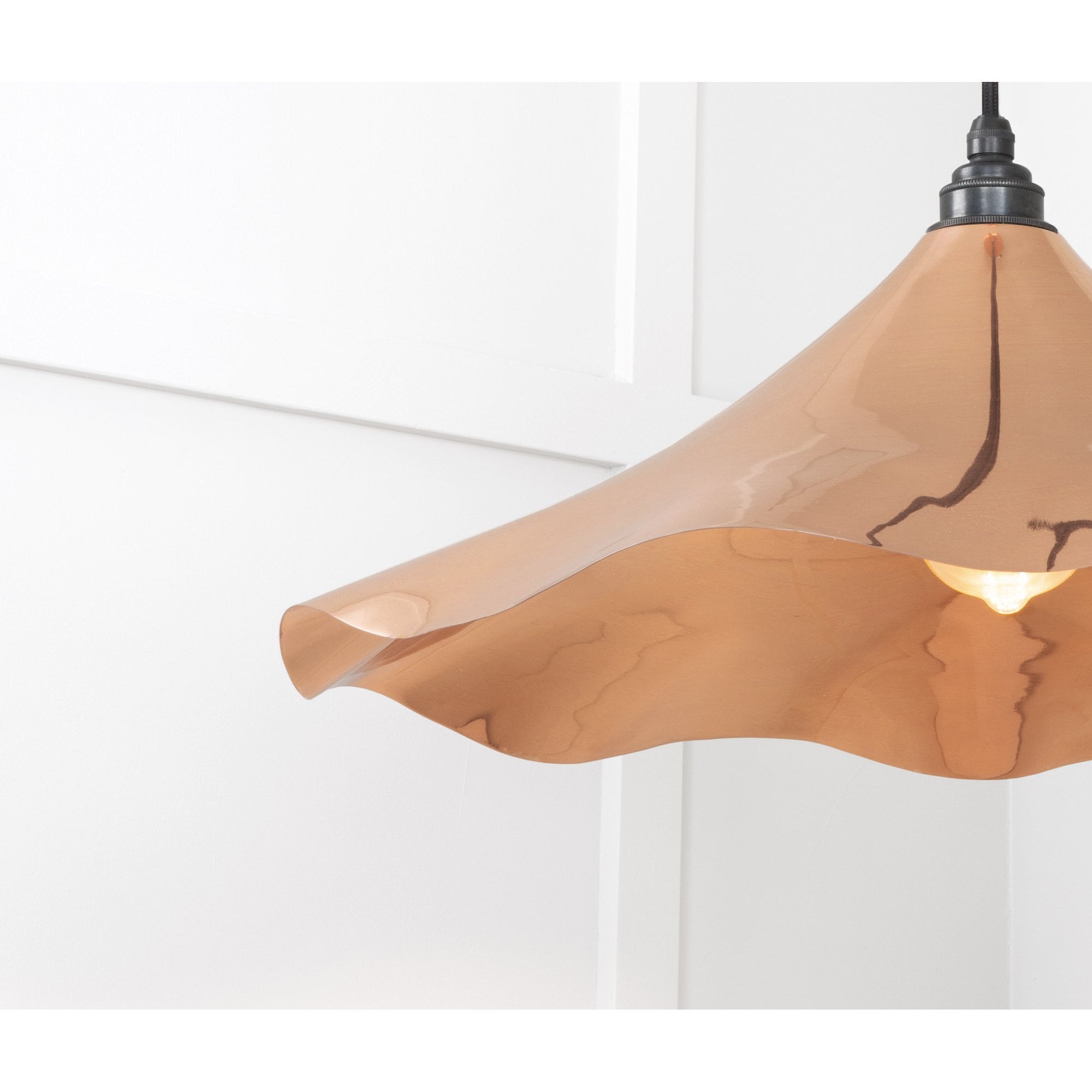 From The Anvil Smooth Copper Flora Pendant