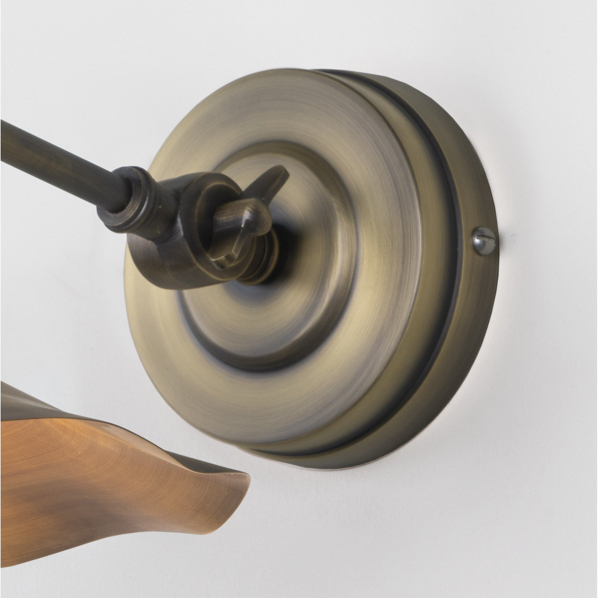 From The Anvil Aged Brass Flora Wall Light