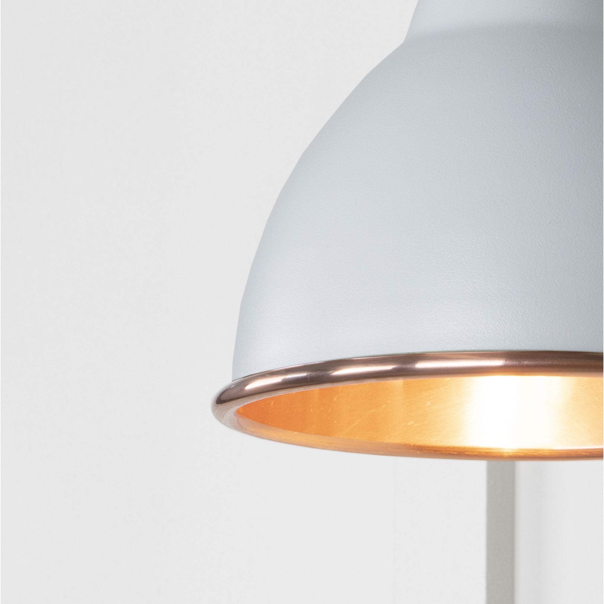 From The Anvil Smooth Copper Brindley Wall Light - Birch (Pale Grey)