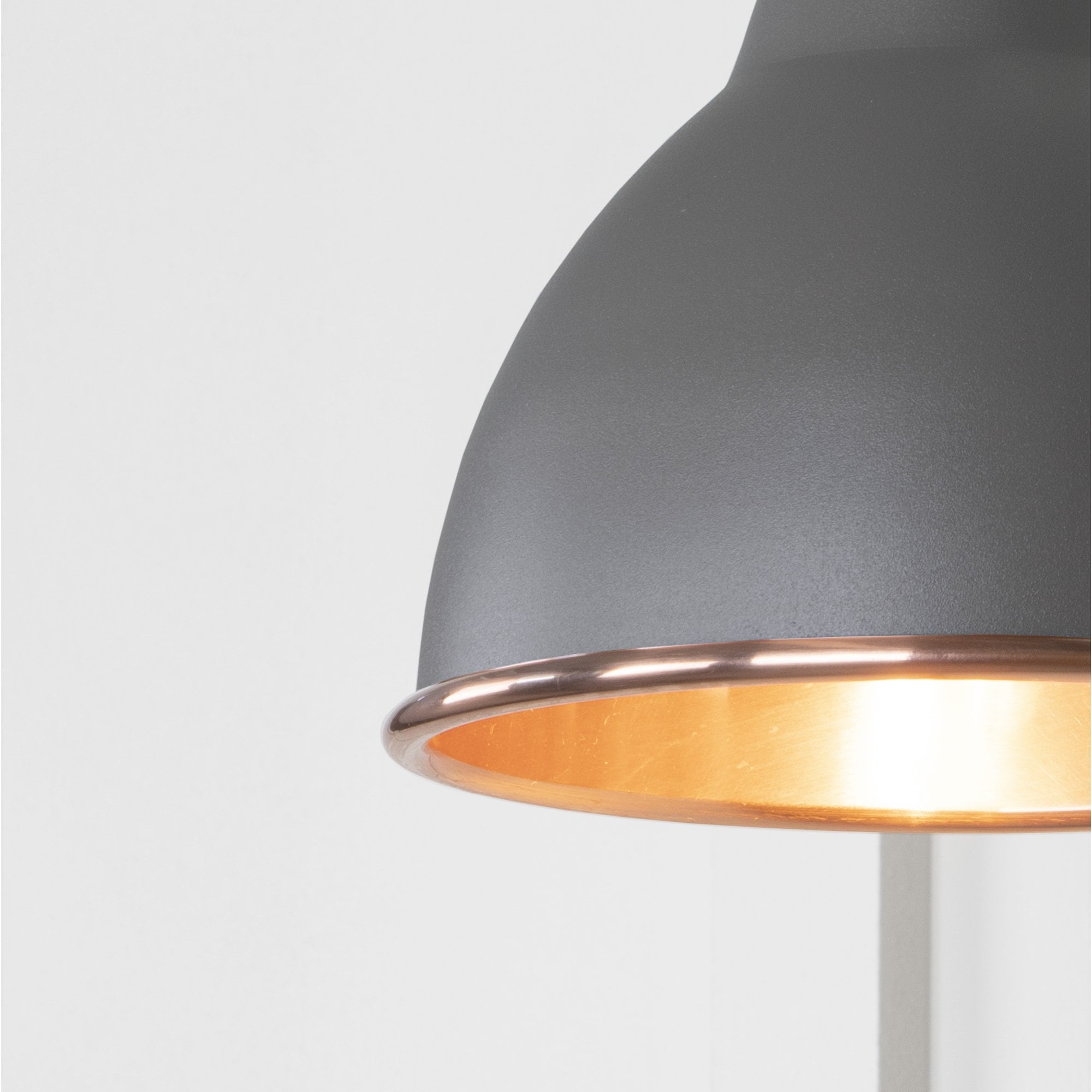 From The Anvil Smooth Copper Brindley Wall Light - Bluff (Warm Grey)