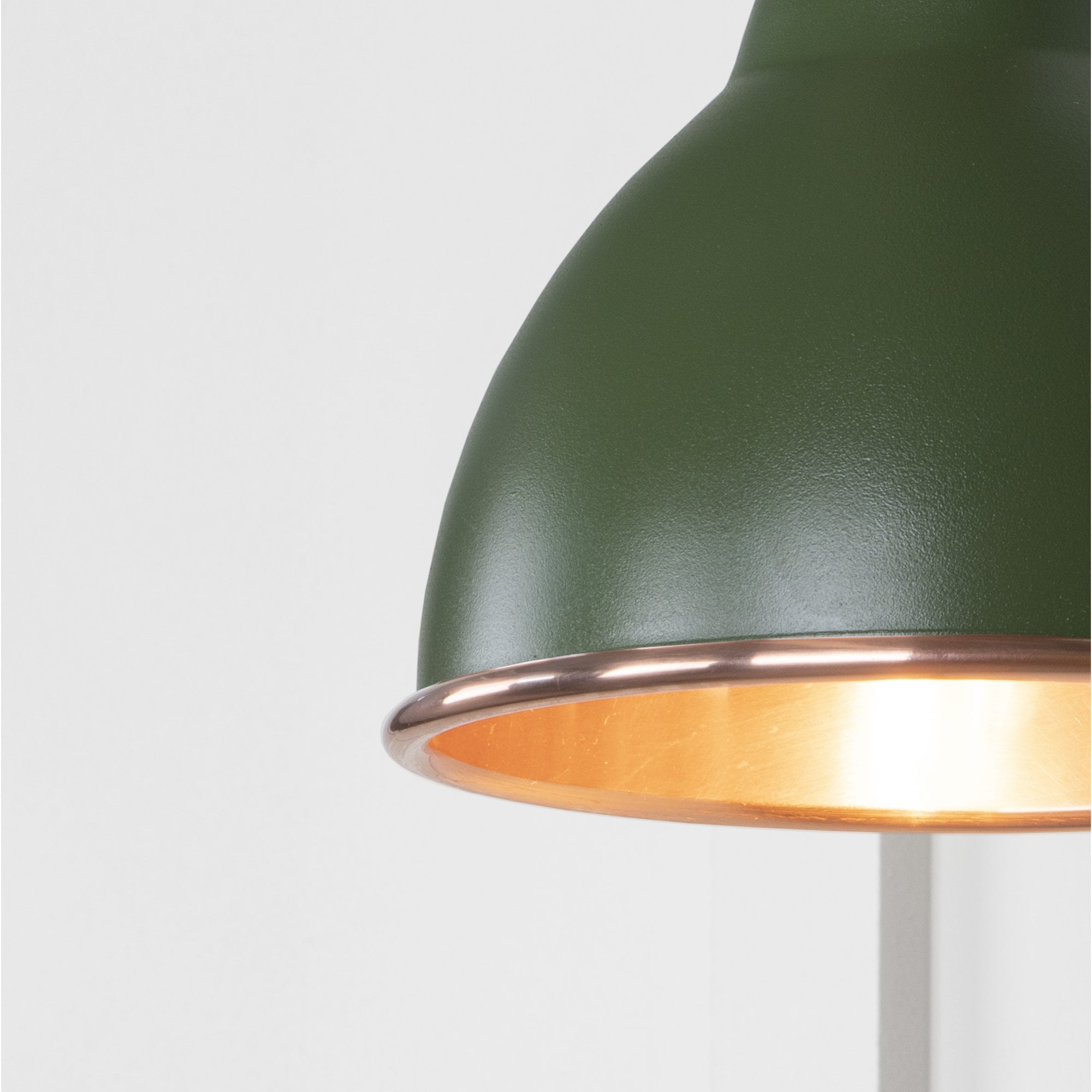 From The Anvil Smooth Copper Brindley Wall Light - Heath (Earthy Green)