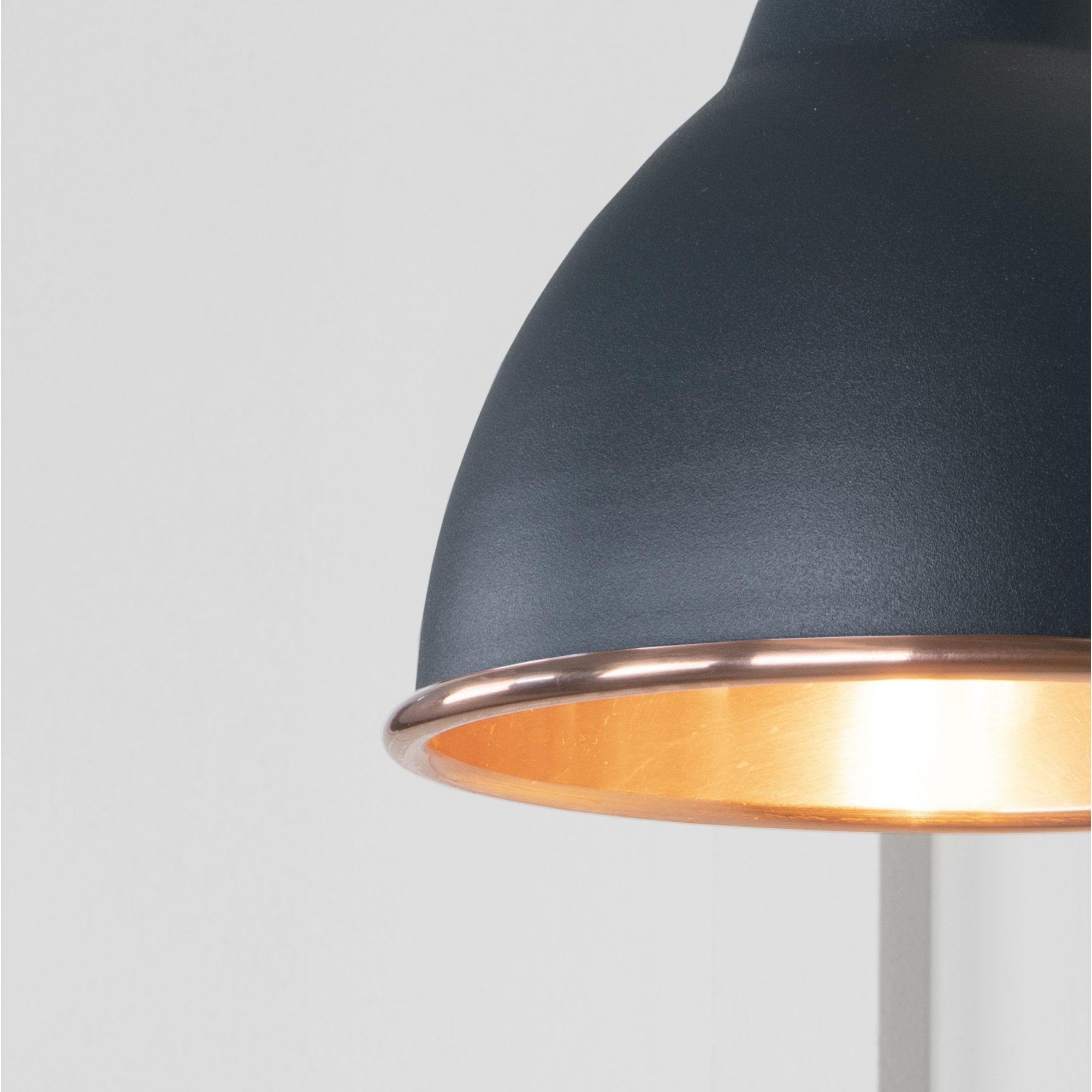 From The Anvil Smooth Copper Brindley Wall Light - Soot (Dark Grey)