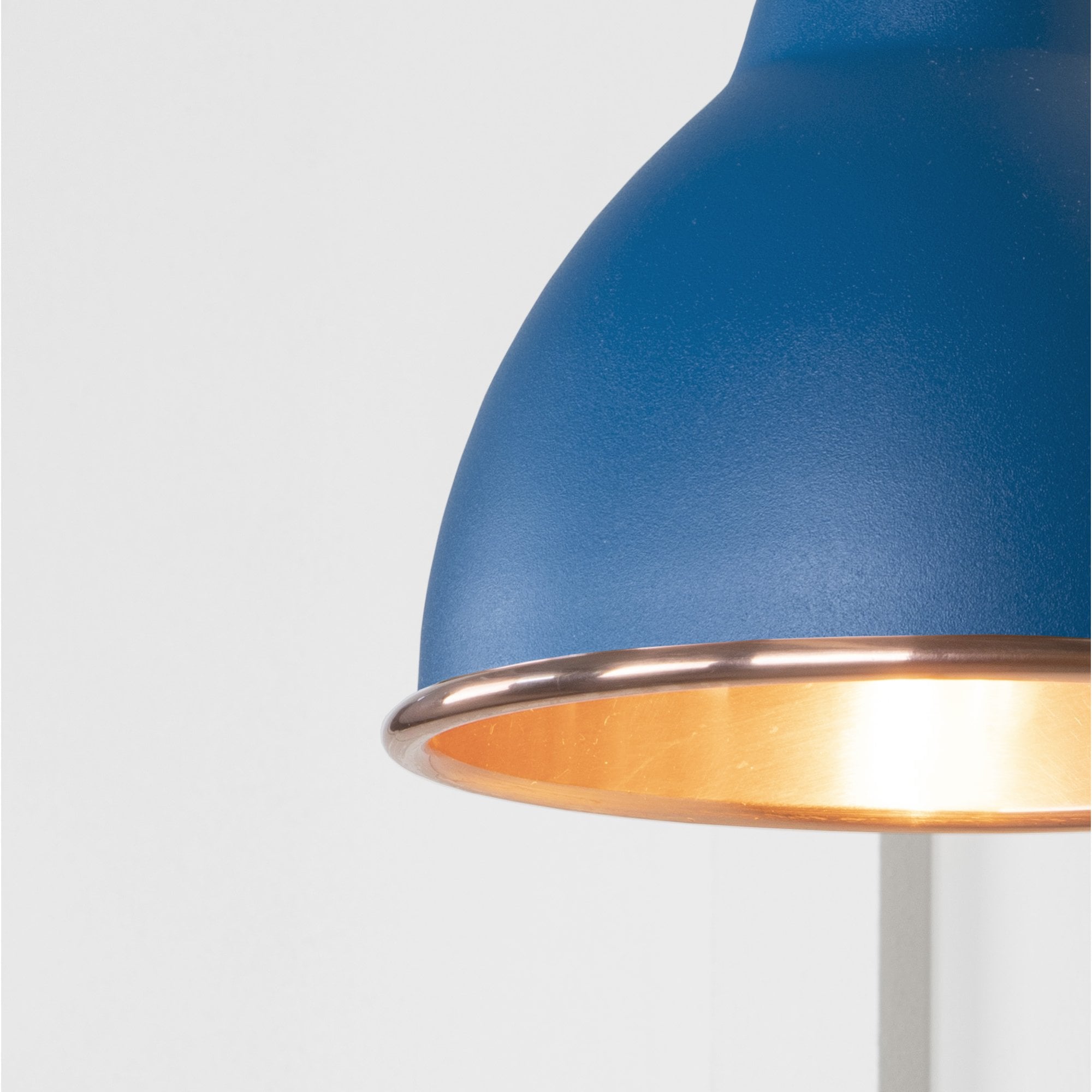 From The Anvil Smooth Copper Brindley Wall Light - Upstream (Blue)