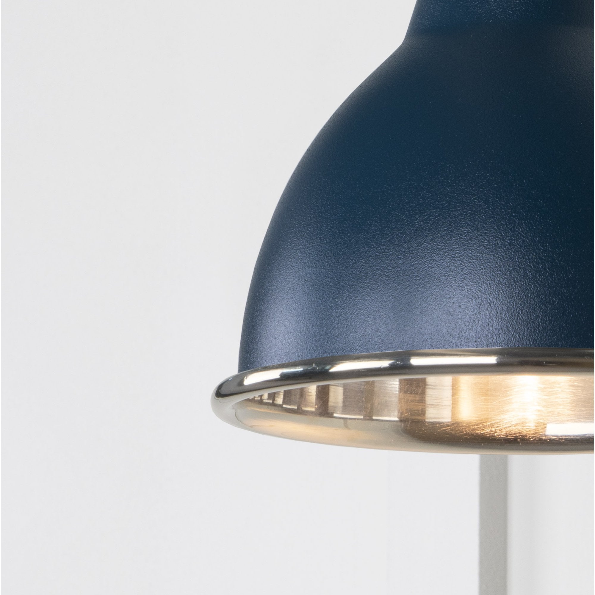 From The Anvil Smooth Nickel Brindley Wall Light - Dusk (Dark Blue/Grey)