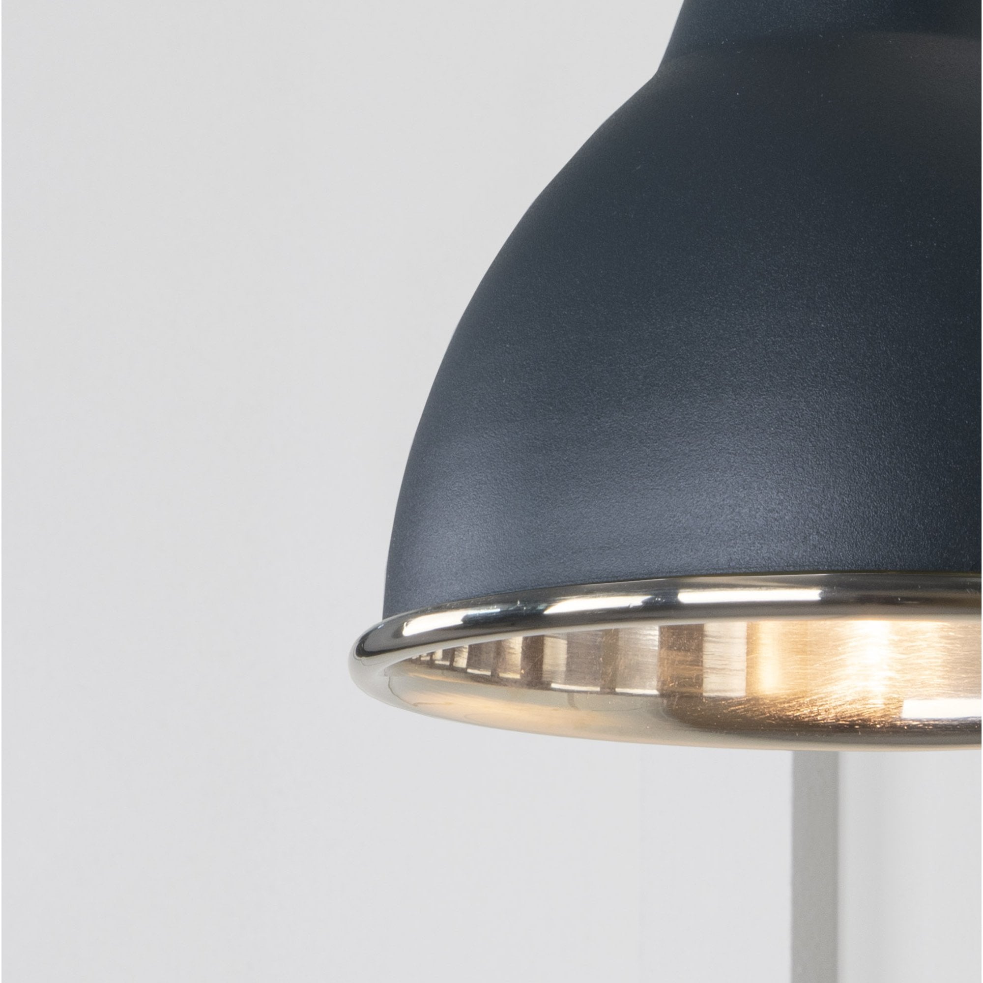 From The Anvil Smooth Nickel Brindley Wall Light - Soot (Dark Grey)