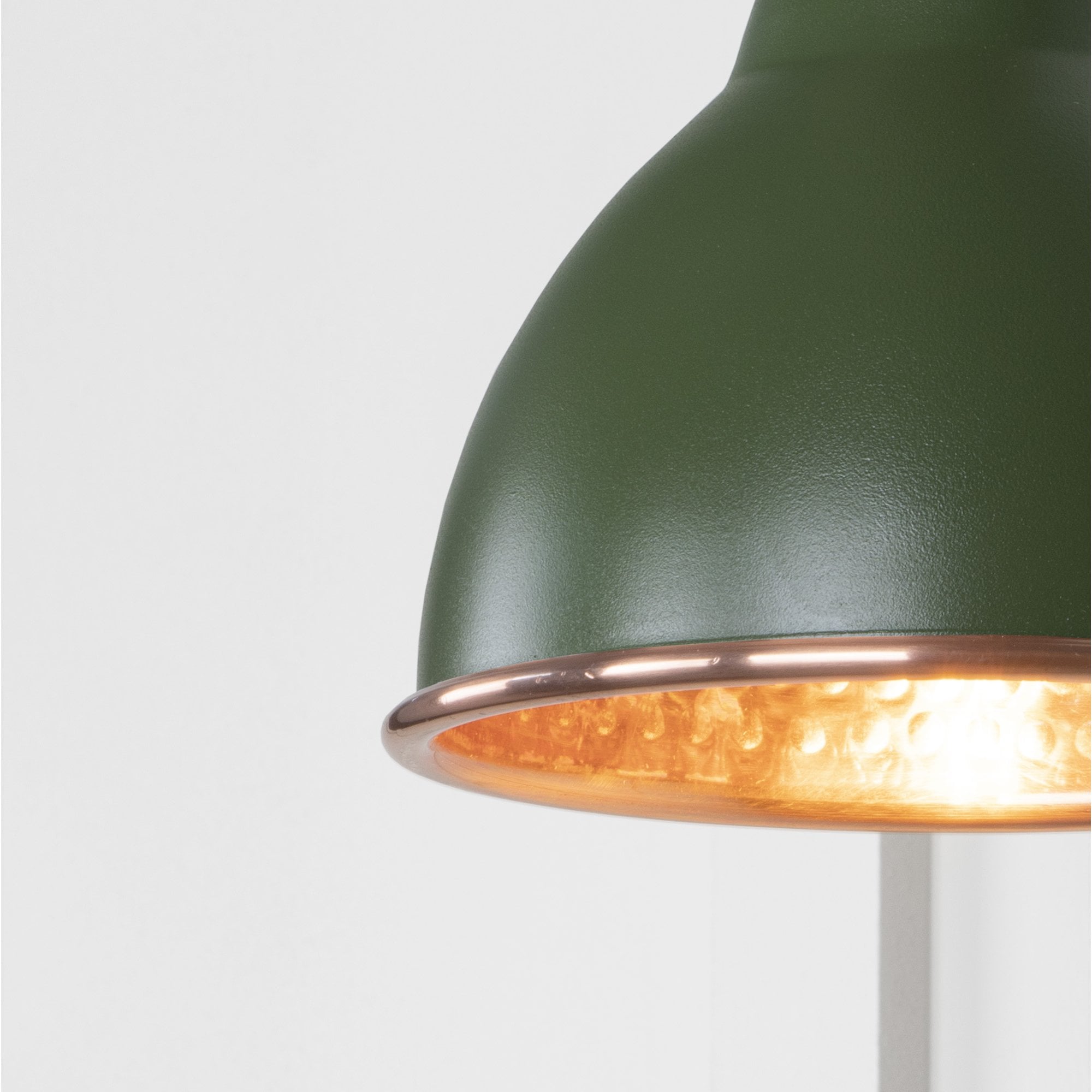 From The Anvil Hammered Copper Brindley Wall Light - Heath (Earthy Green)