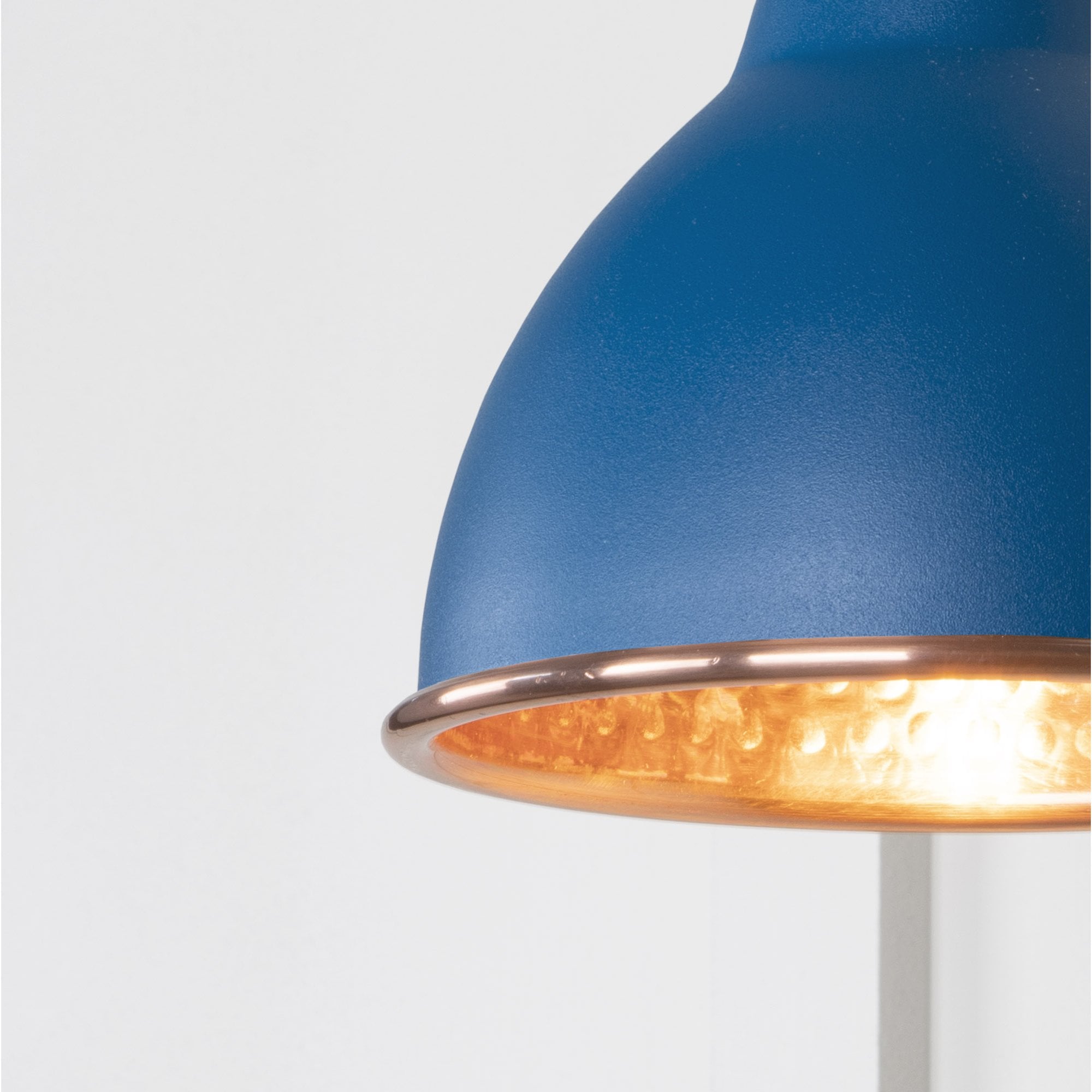 From The Anvil Hammered Copper Brindley Wall Light - Upstream (Blue)
