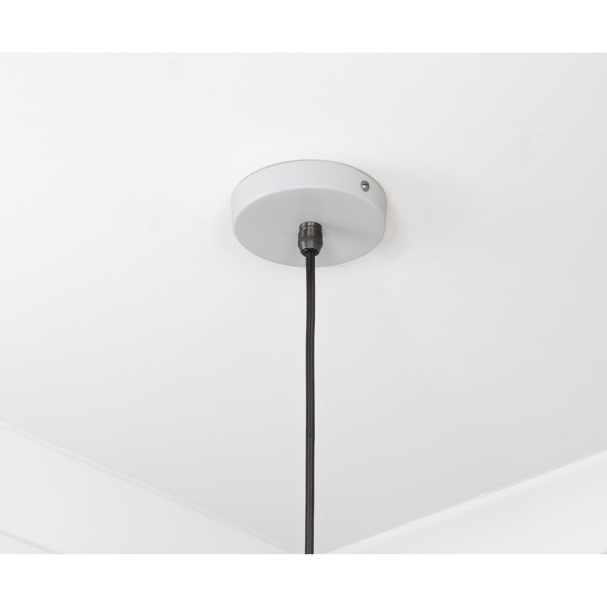 From The Anvil Smooth Copper Frankley Pendant - Birch (Pale Grey)