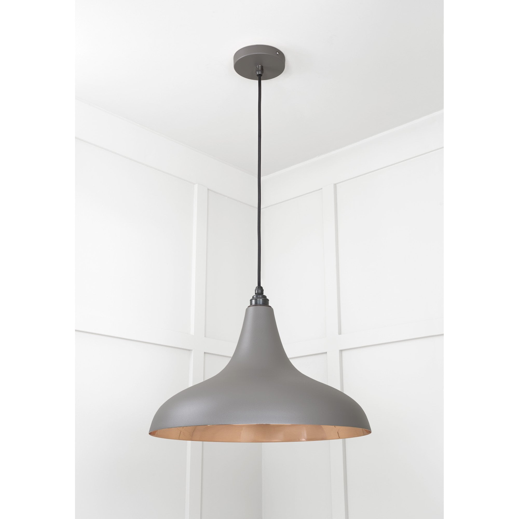 From The Anvil Smooth Copper Frankley Pendant - Bluff (Warm Grey)