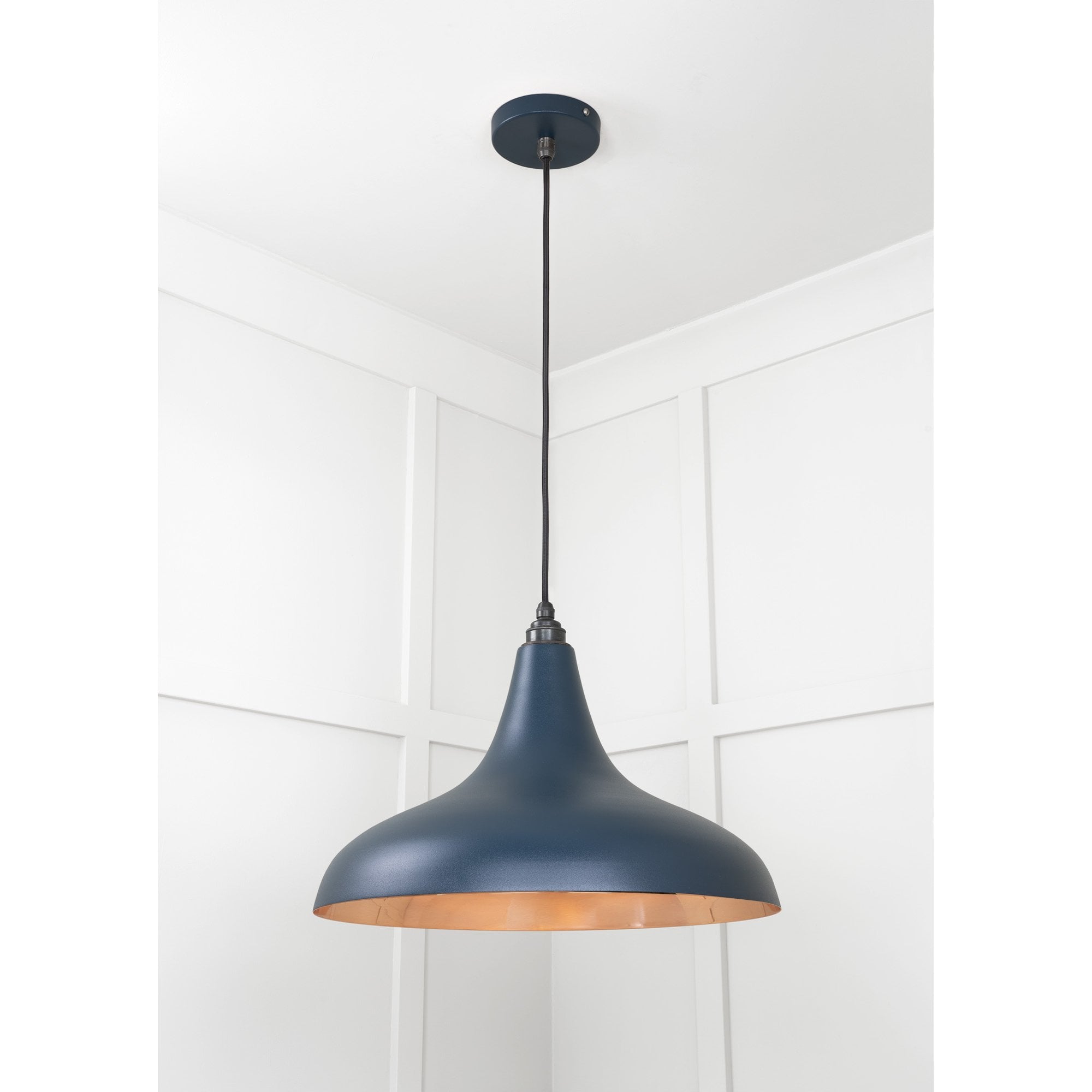 From The Anvil Smooth Copper Frankley Pendant - Dusk (Dark Blue/Grey)