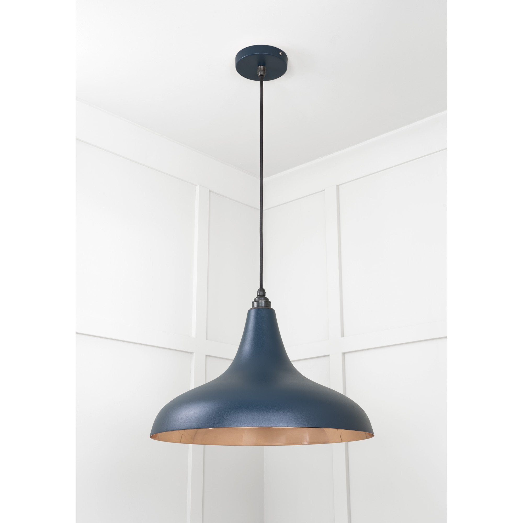 From The Anvil Smooth Copper Frankley Pendant - Dusk (Dark Blue/Grey)