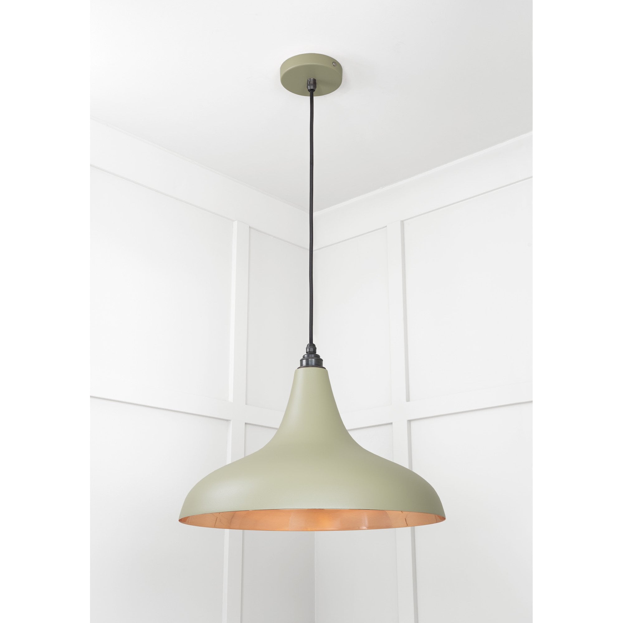 From The Anvil Smooth Copper Frankley Pendant - Tump (Pale Green)