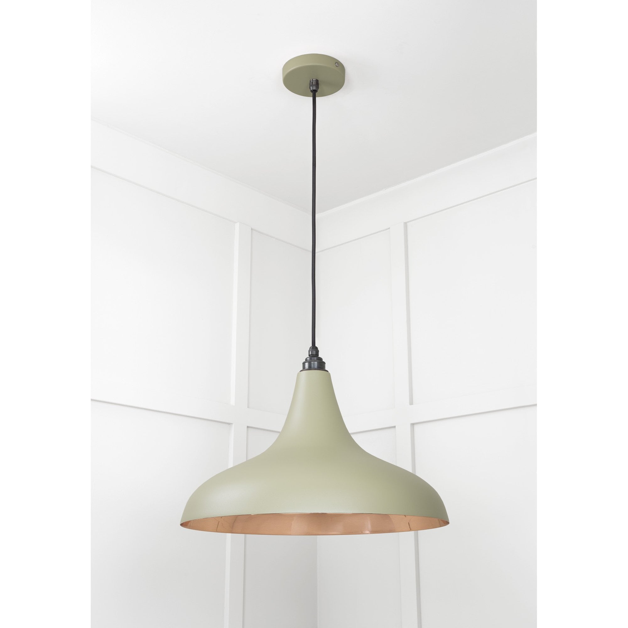 From The Anvil Smooth Copper Frankley Pendant - Tump (Pale Green)