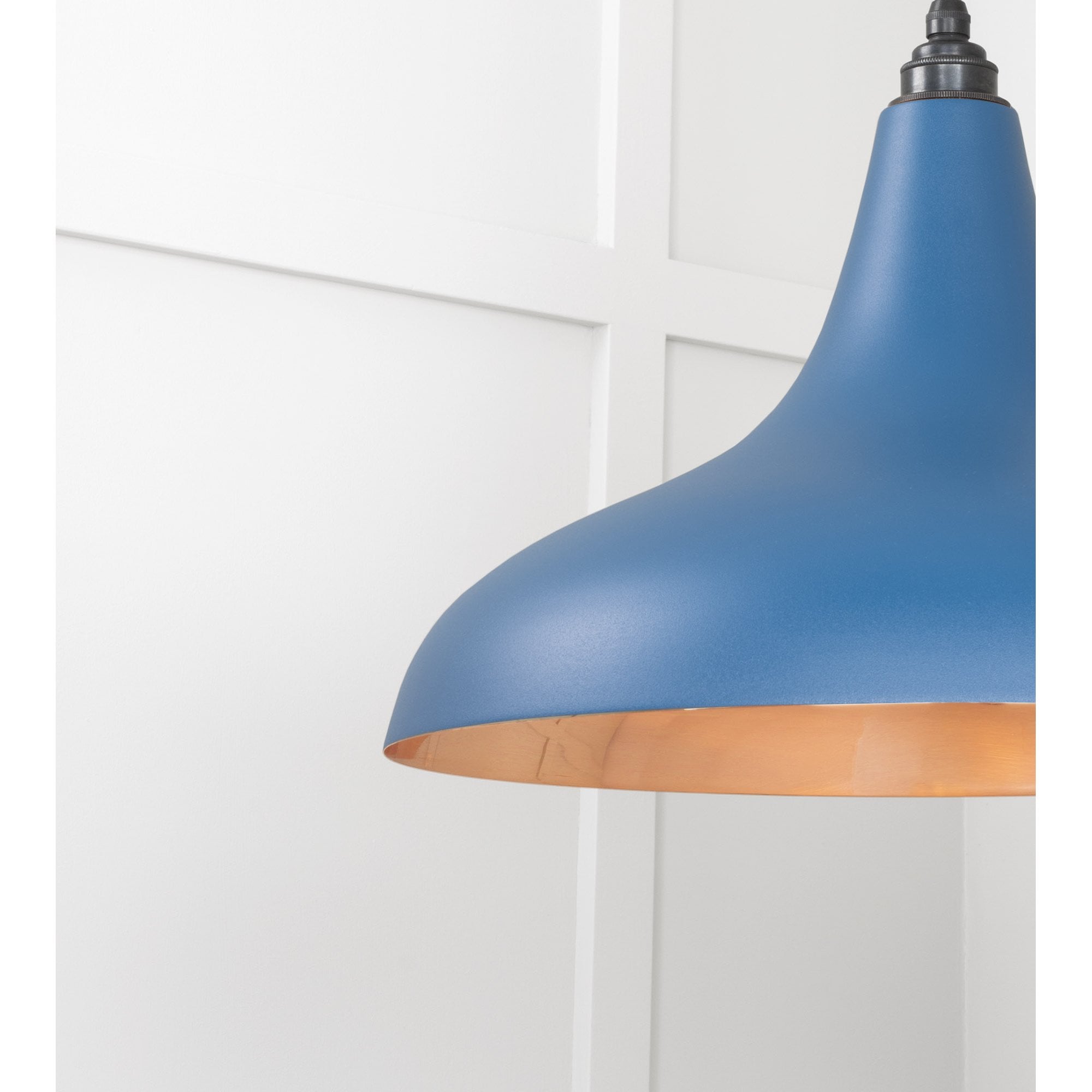 From The Anvil Smooth Copper Frankley Pendant - Upstream (Blue)