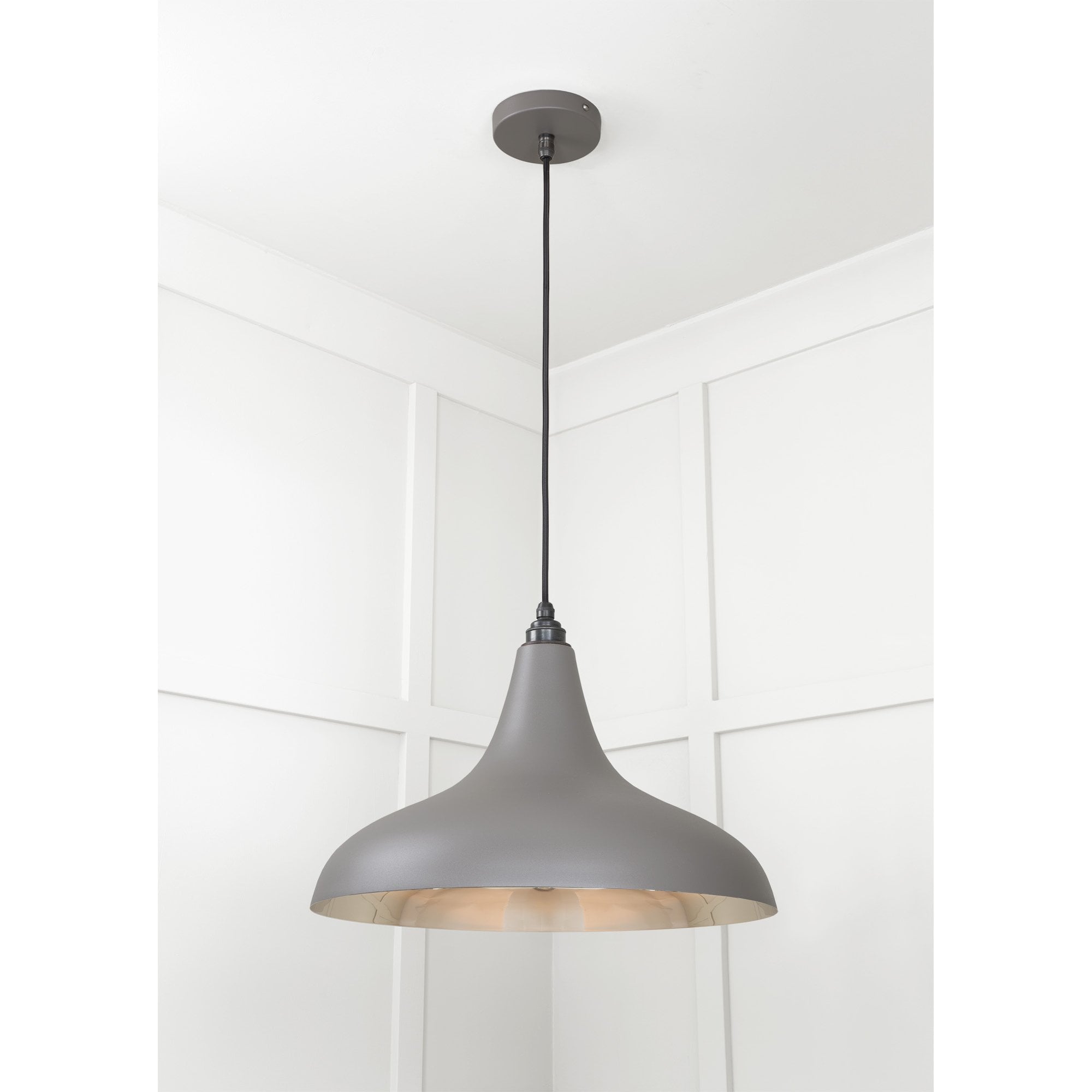 From The Anvil Smooth Nickel Frankley Pendant - Bluff (Warm Grey)