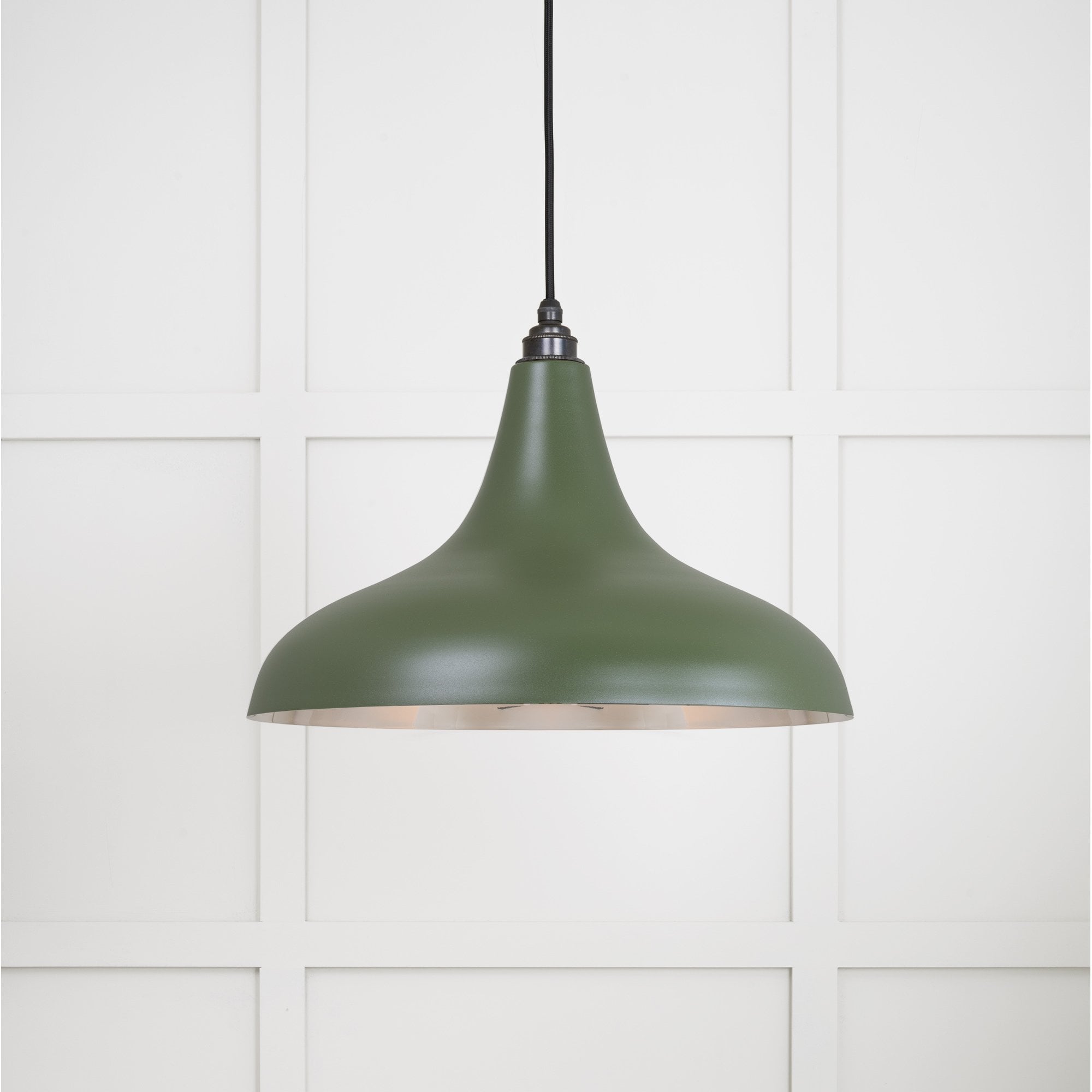 From The Anvil Smooth Nickel Frankley Pendant - Heath (Earthy Green)