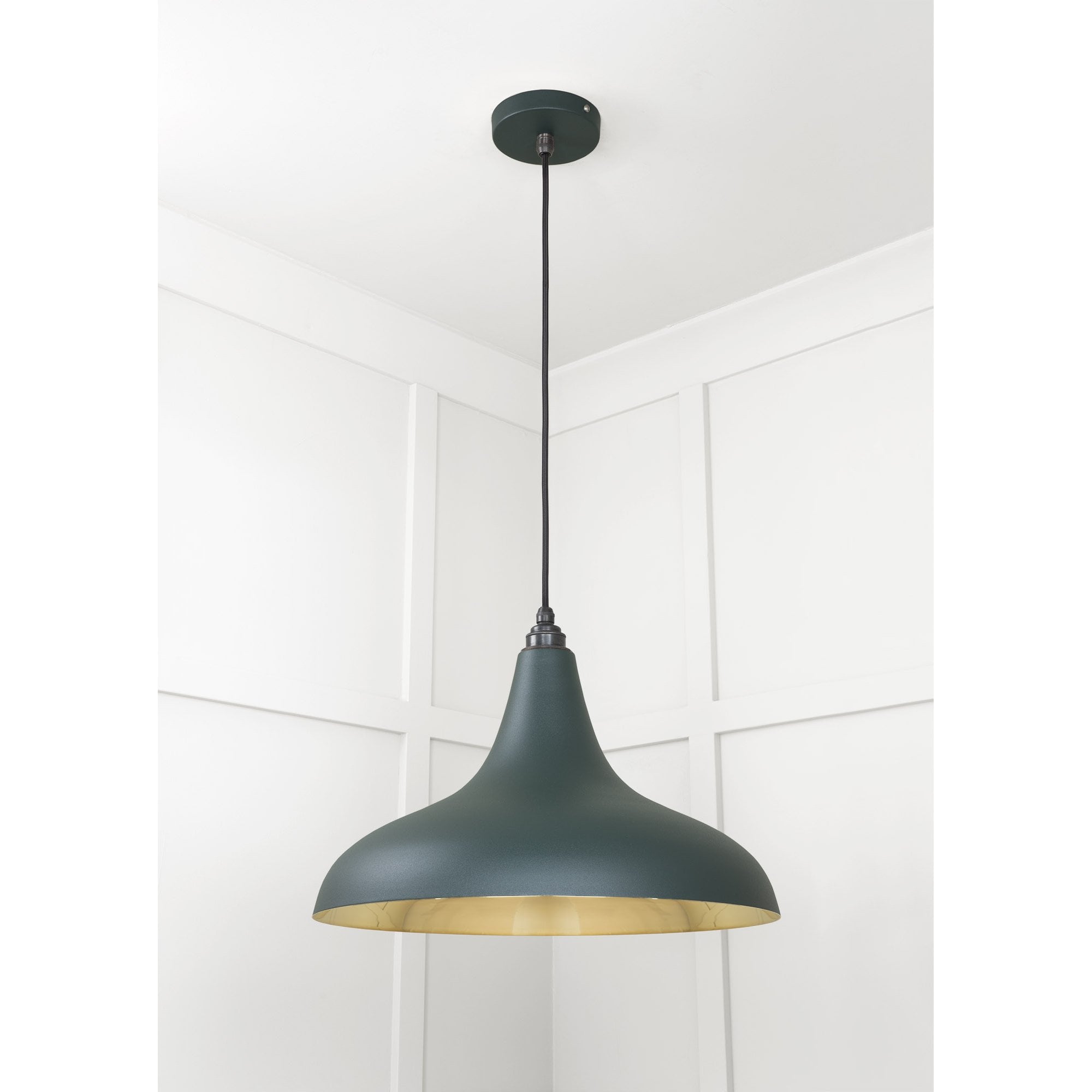 From The Anvil Smooth Brass Frankley Pendant - Dingle (Rich Green)