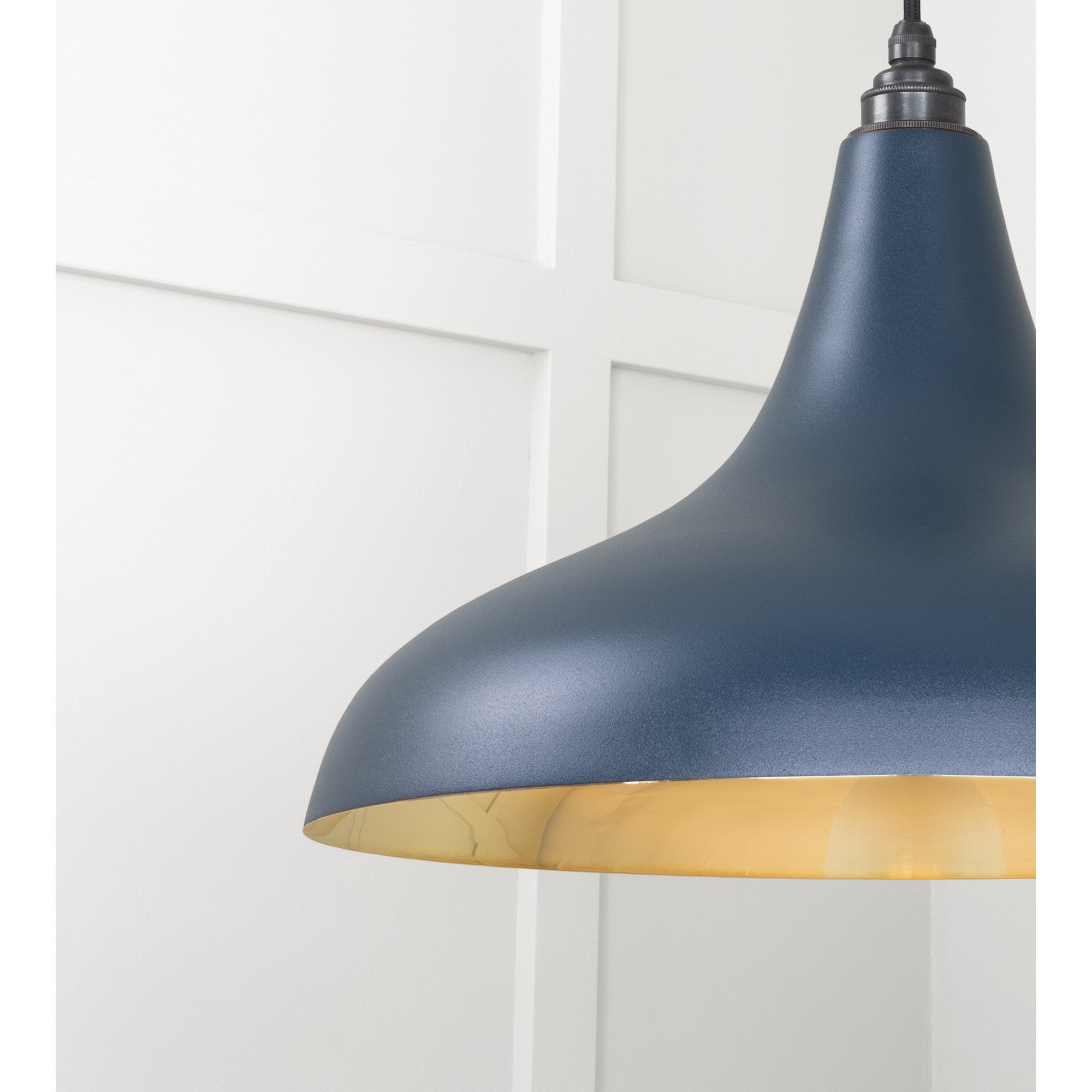 From The Anvil Smooth Brass Frankley Pendant - Dusk (Dark Blue/Grey)