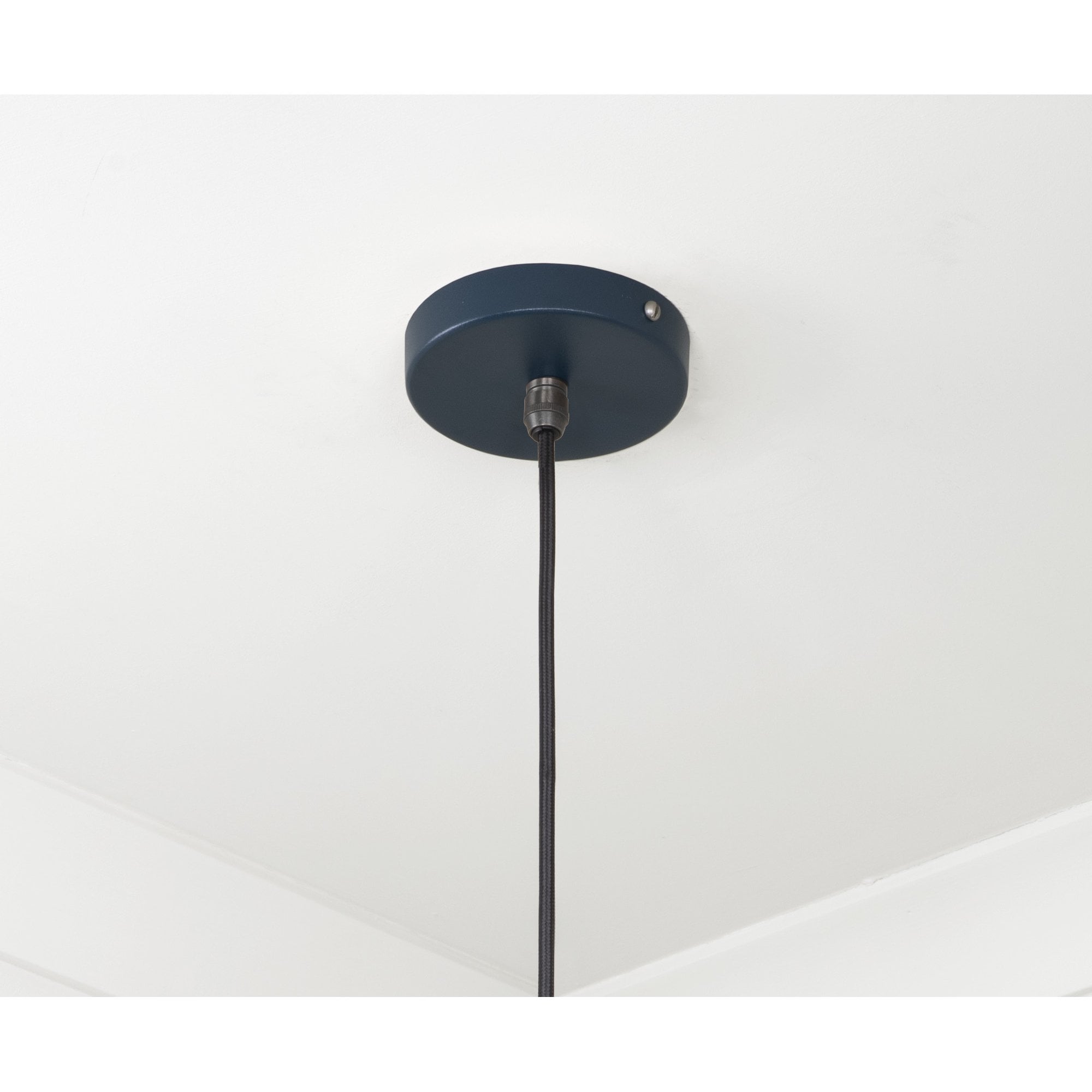 From The Anvil Smooth Brass Frankley Pendant - Dusk (Dark Blue/Grey)