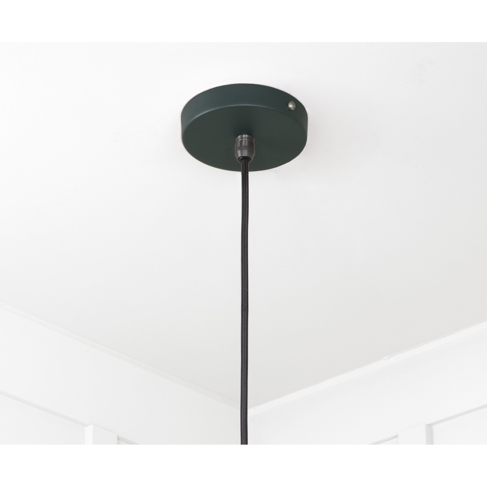 From The Anvil Smooth Brass Flora Pendant - Dingle (Rich Green)