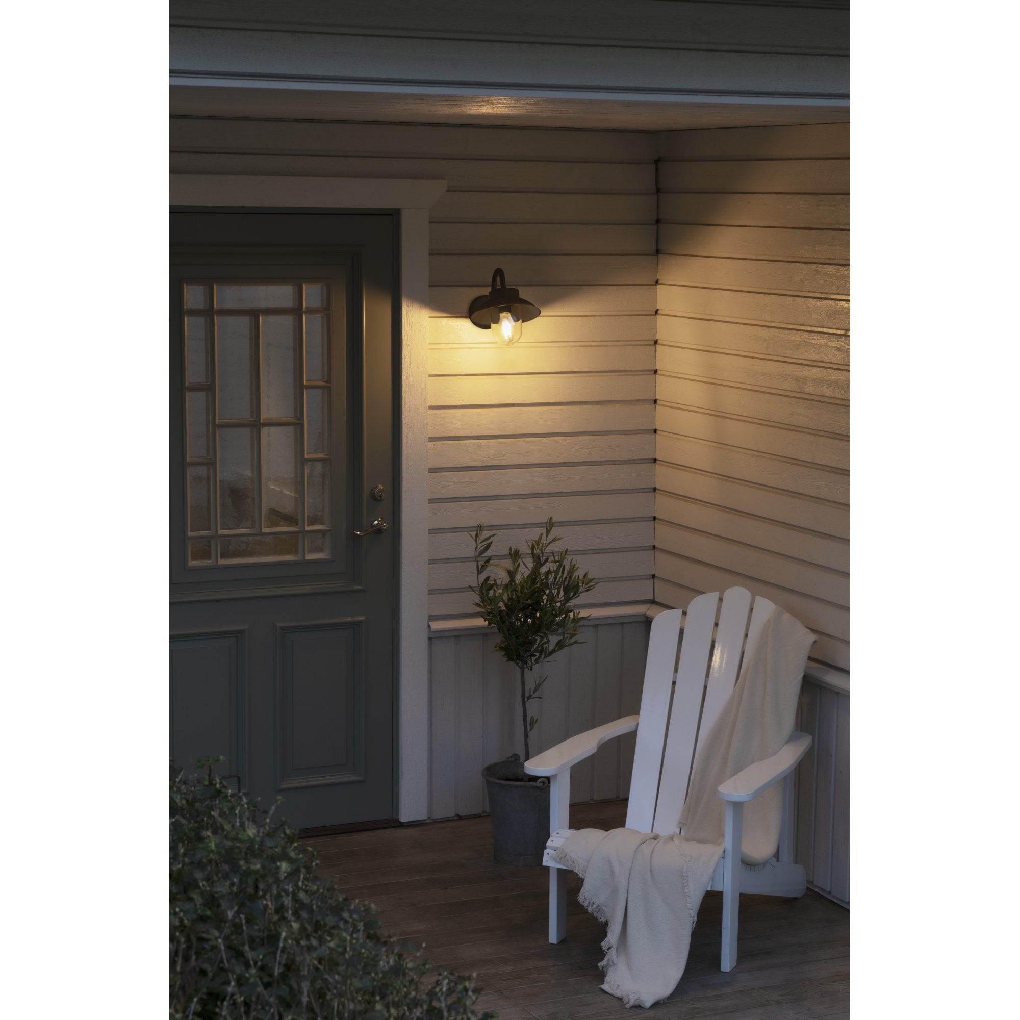 Konstsmide Vega Mini Wall Light - Matt Black