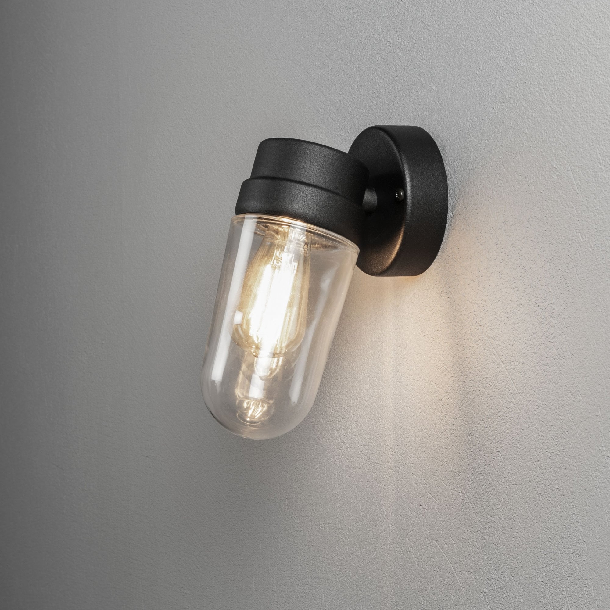 Konstsmide Vega Wall Light - Black