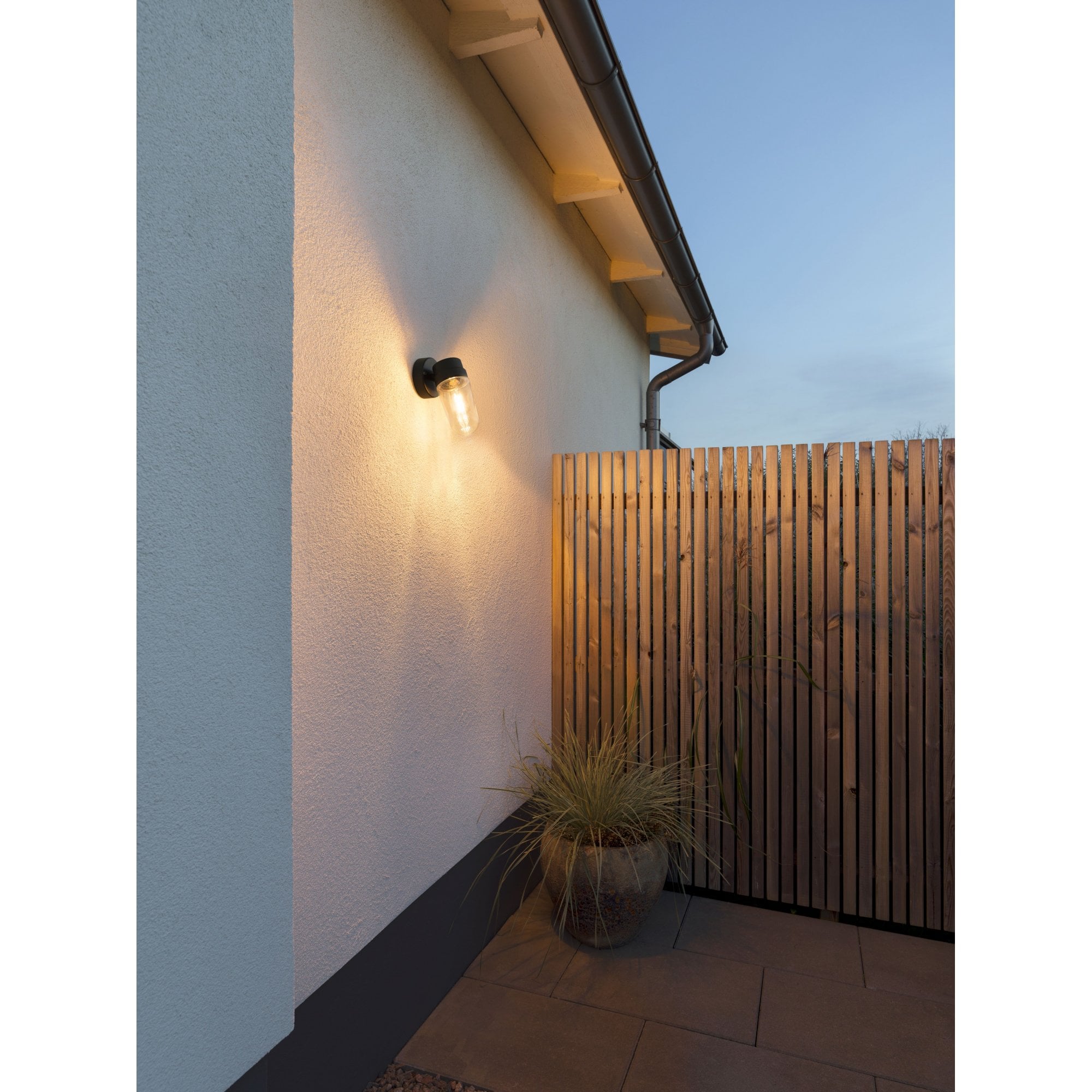 Konstsmide Vega Wall Light - Black