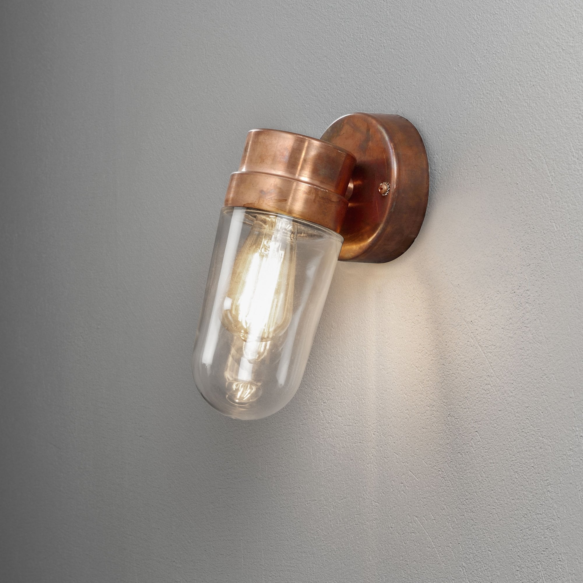 Konstsmide Vega Wall Light - Copper