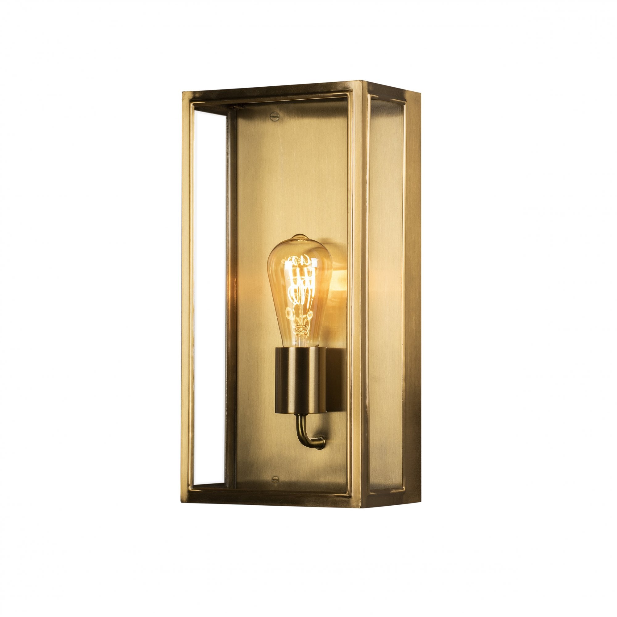 Konstsmide Carpi Large Half Lantern - Brass