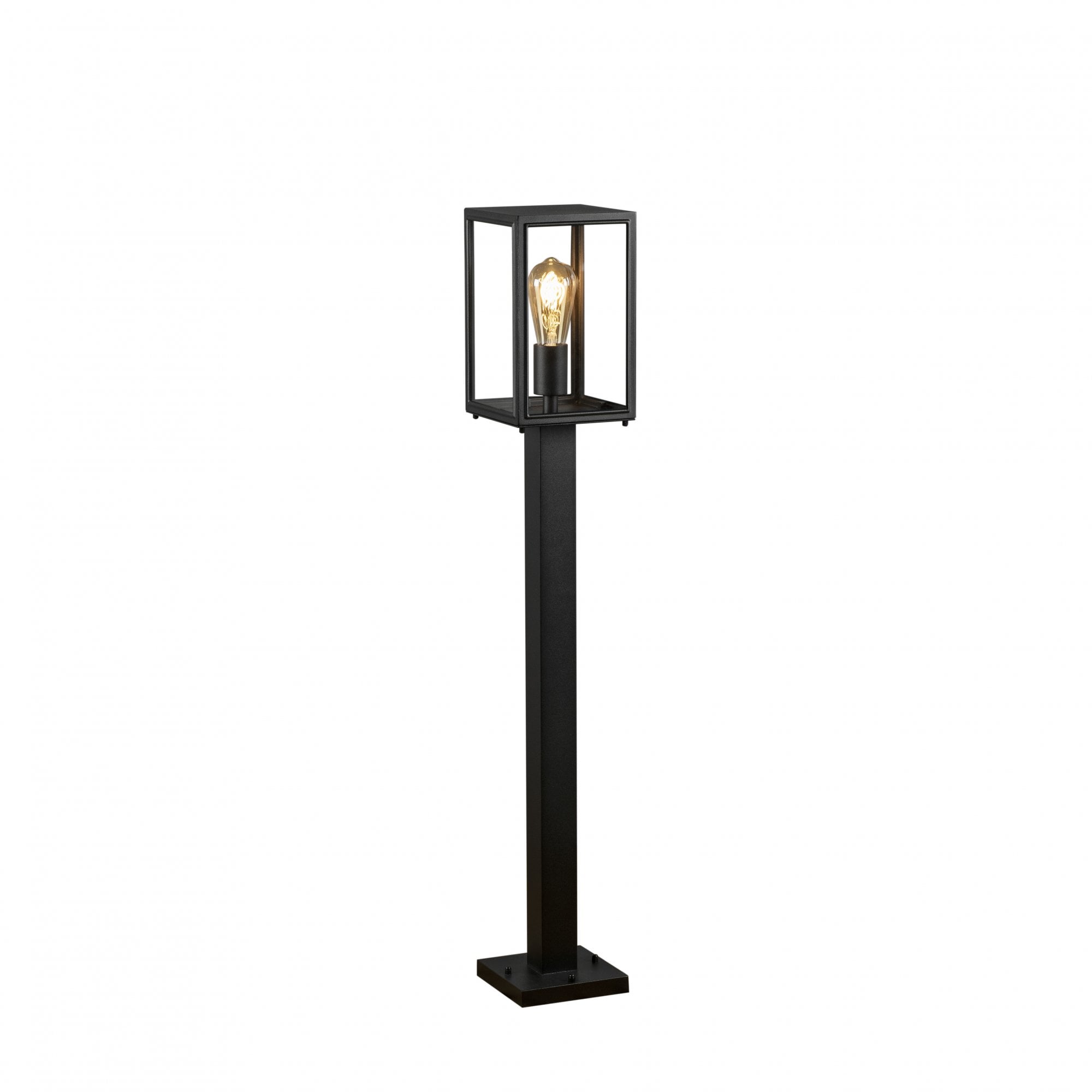 Konstsmide Carpi Short Pole Light - Matt Black