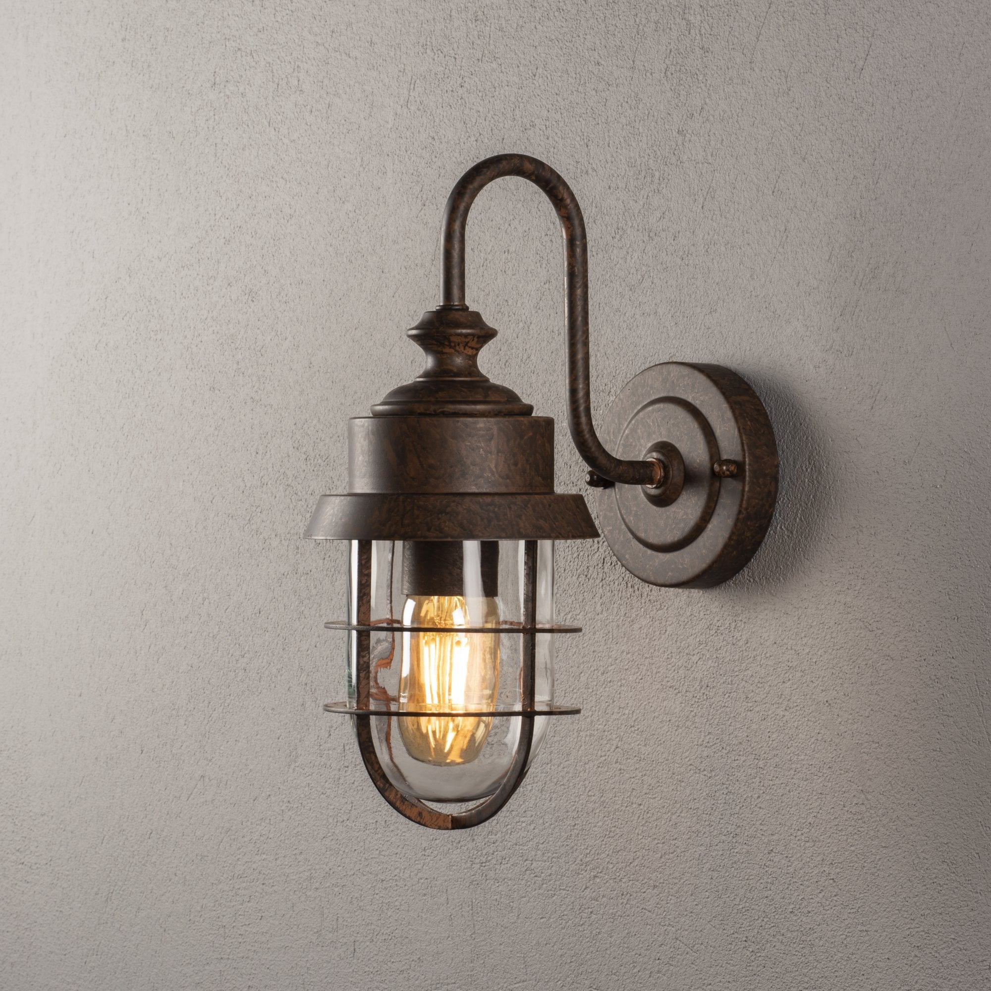 Konstsmide Cerignola Wall Light - Rust