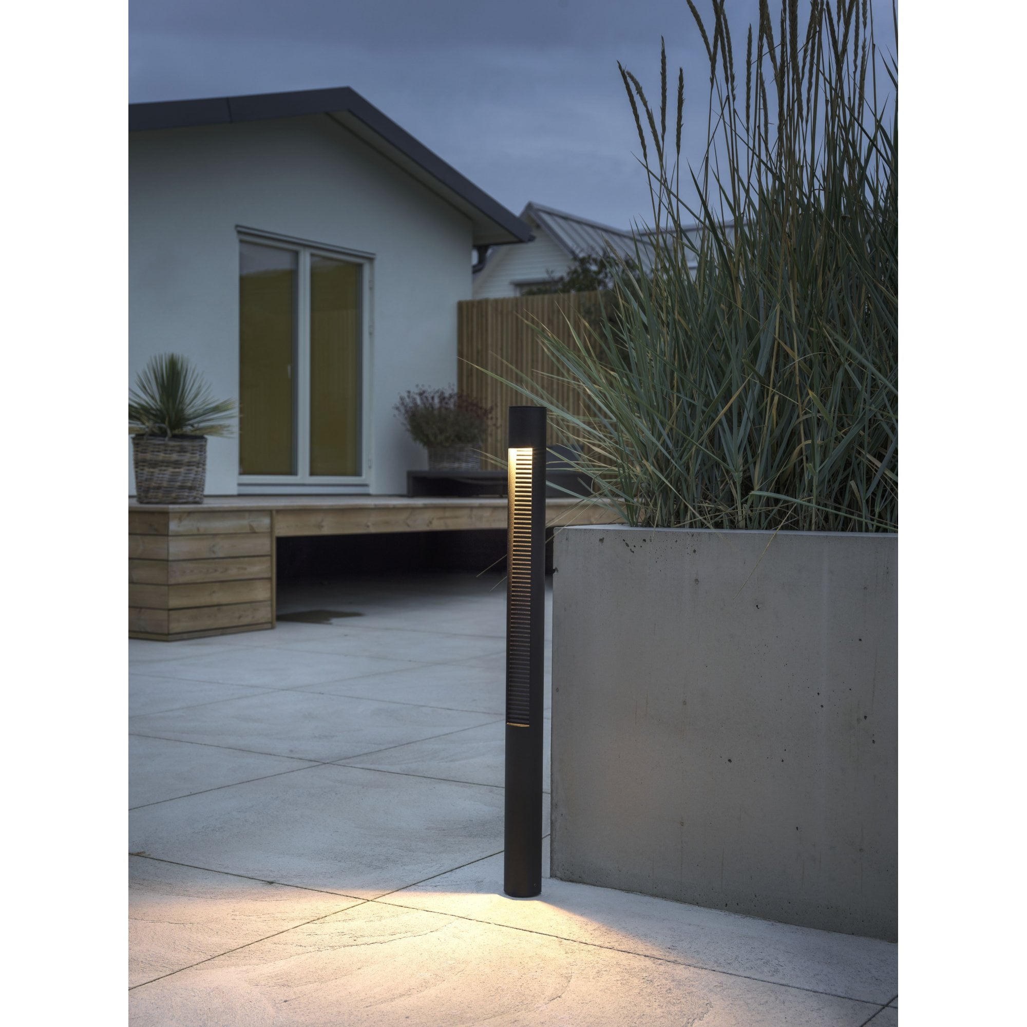 Konstsmide Udine LED Short Pole Light - Black