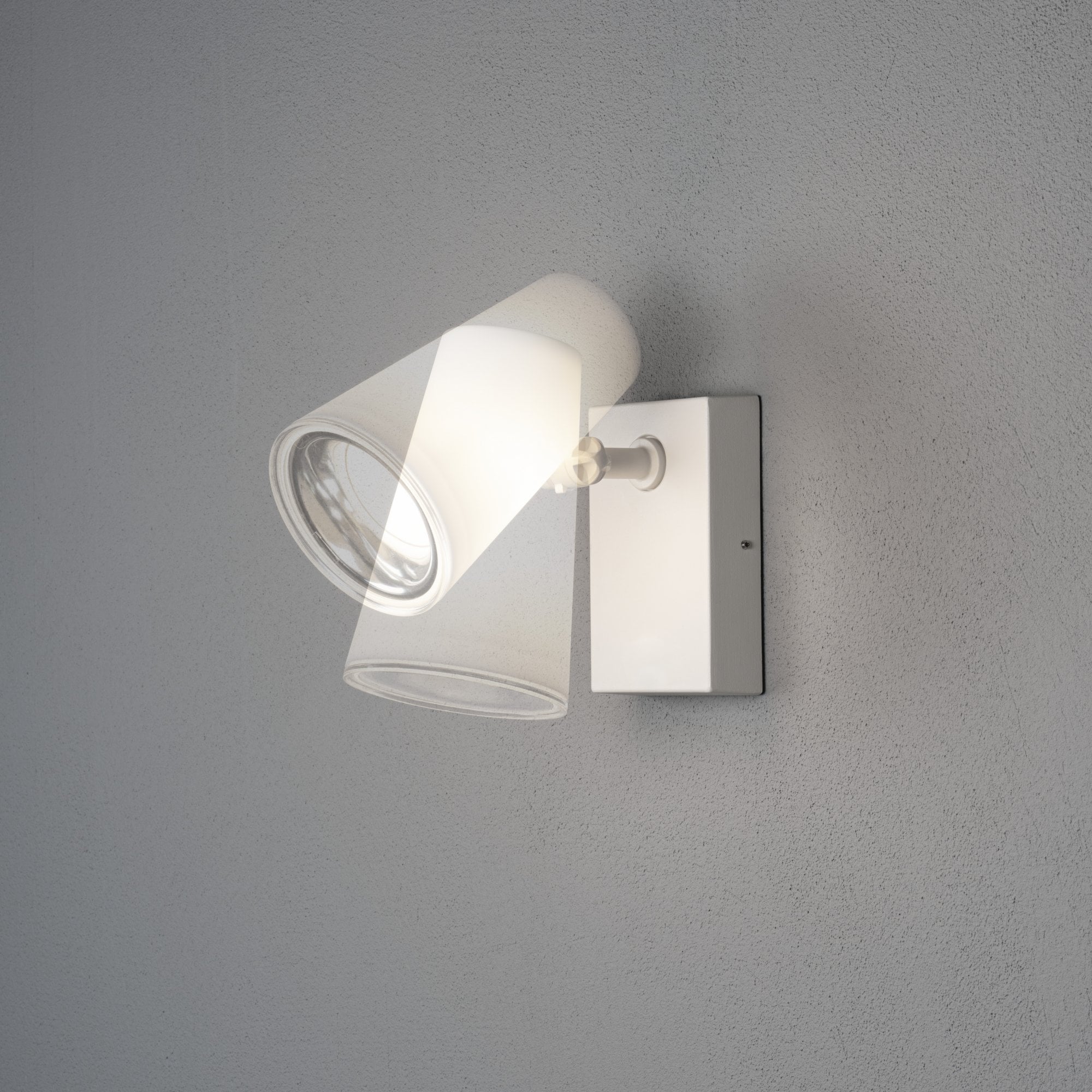 Konstsmide Fano Adjustable Wall Light - Matt White